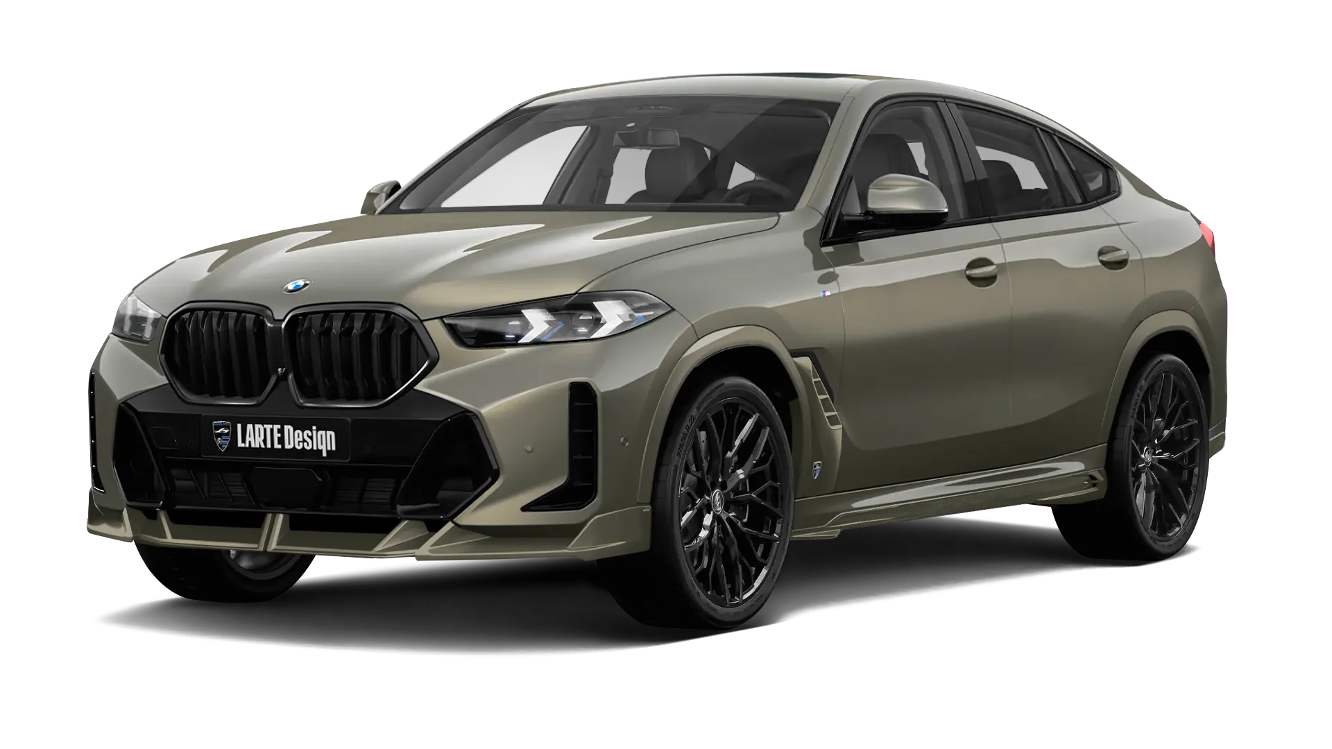BMW X6 G06 LCI III Facelift в цвете Manhattan Green с кастомным обвесом