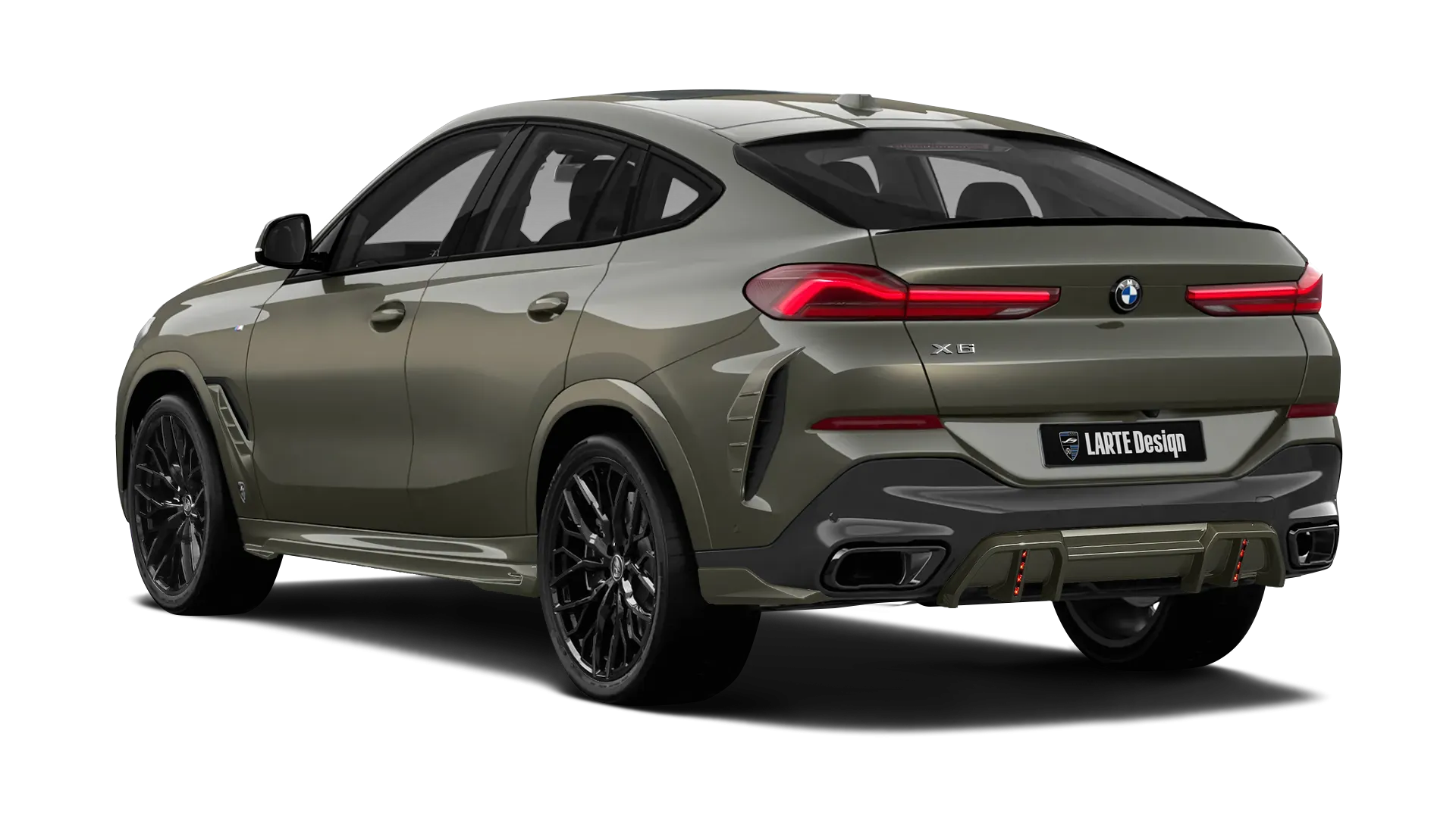 BMW X6 G06 LCI III Facelift в цвете Manhattan Green с кастомным тюнингом