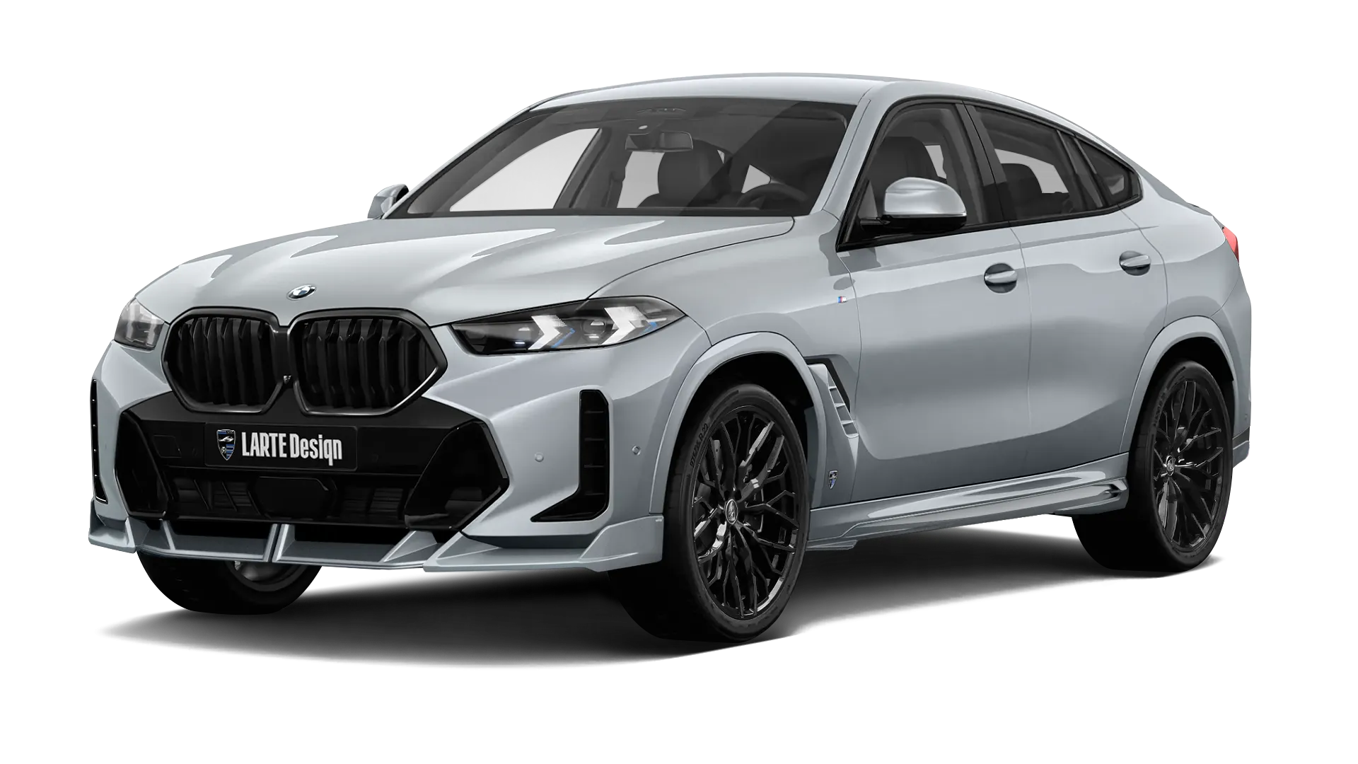 BMW X6 G06 LCI III Facelift в цвете Skyscraper Grey с кастомным обвесом