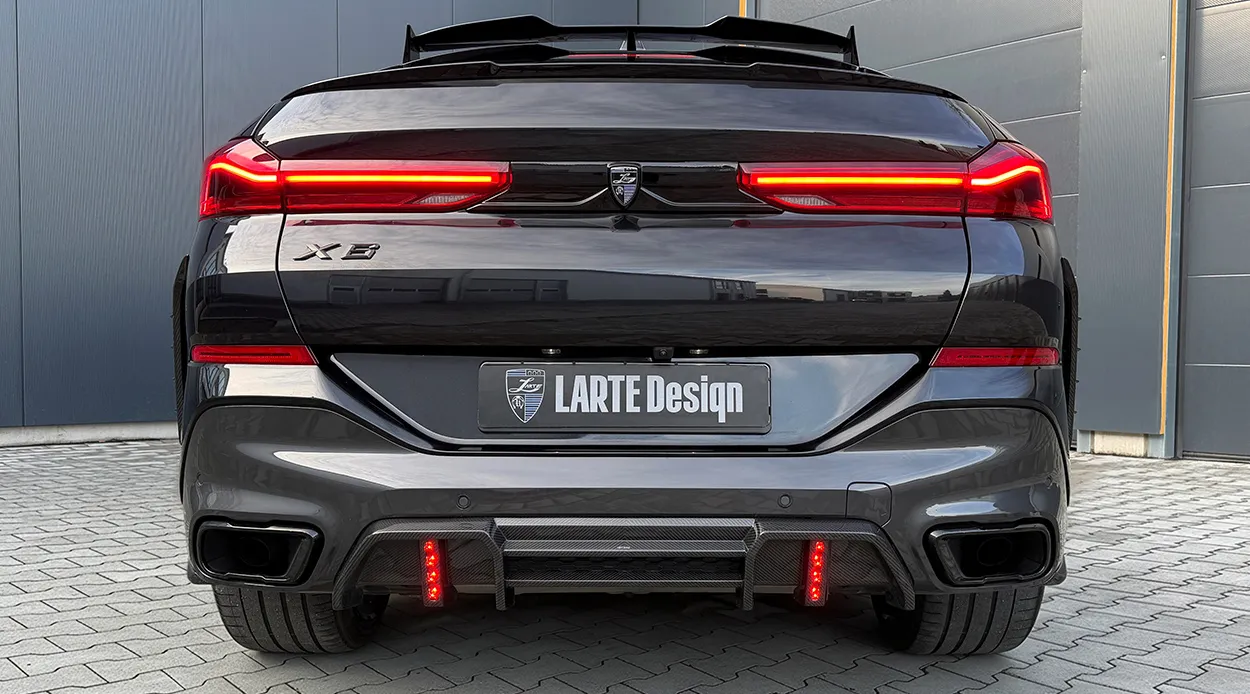 Задний профиль BMW X6 G06 LCI III Facelift с кастомным тюнингом