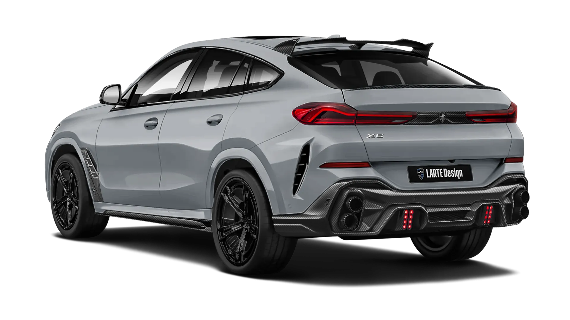 BMW X6 G06 LCI 2023 - 2026 в цвете Brooklyn Grey с карбоновым тюнингом