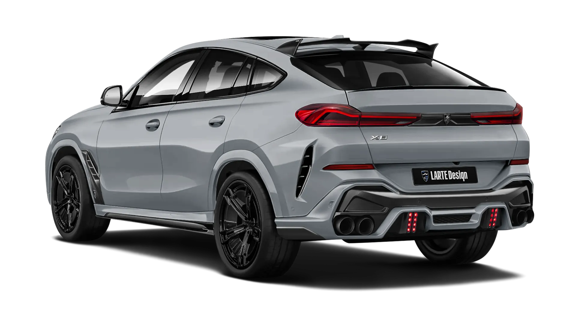BMW X6 G06 LCI 2023 - 2026 в цвете Brooklyn Grey с кастомным тюнингом