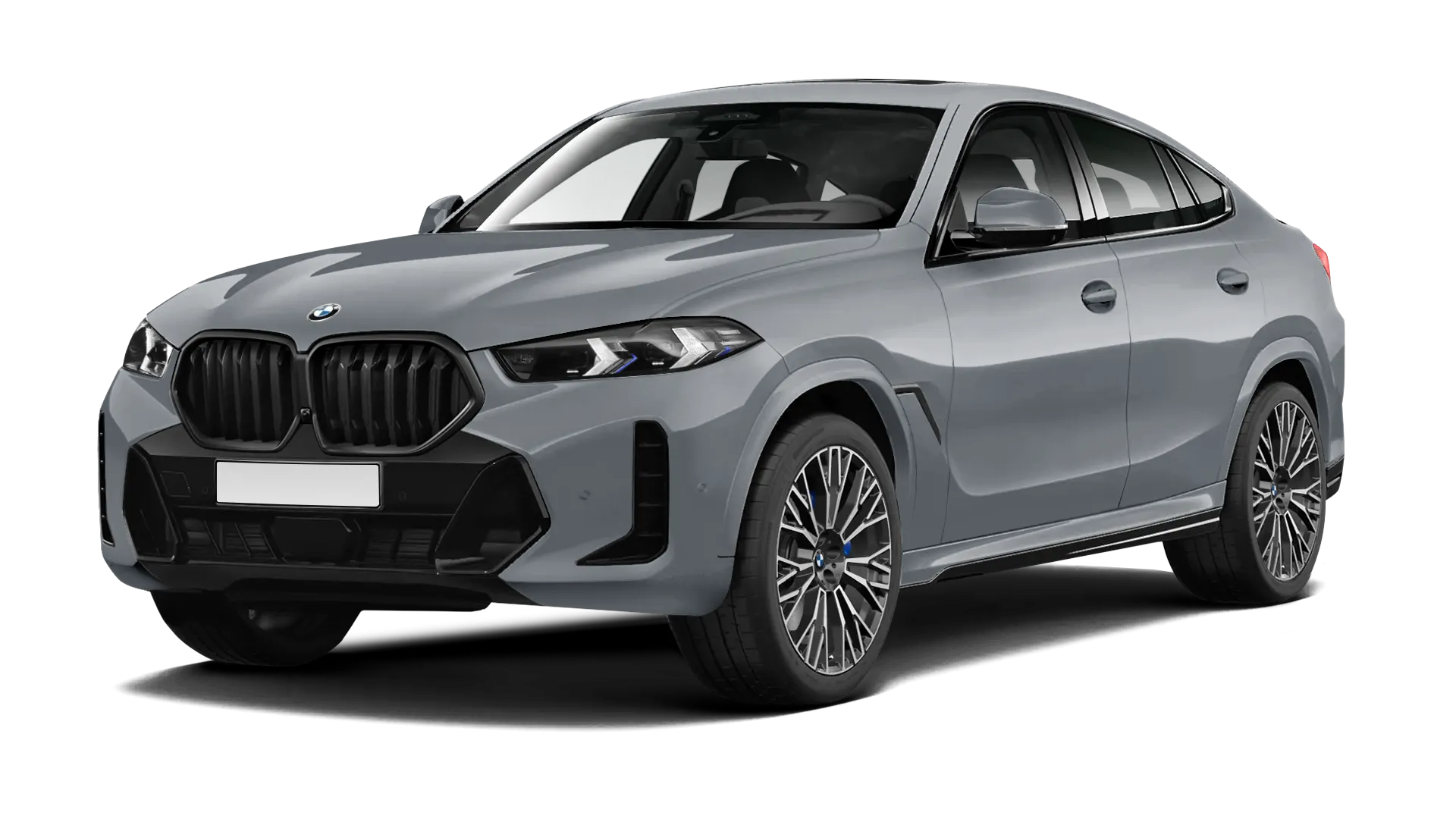 BMW X6 G06 LCI 2023 - 2026 в цвете Brooklyn Grey с карбоновым обвесом