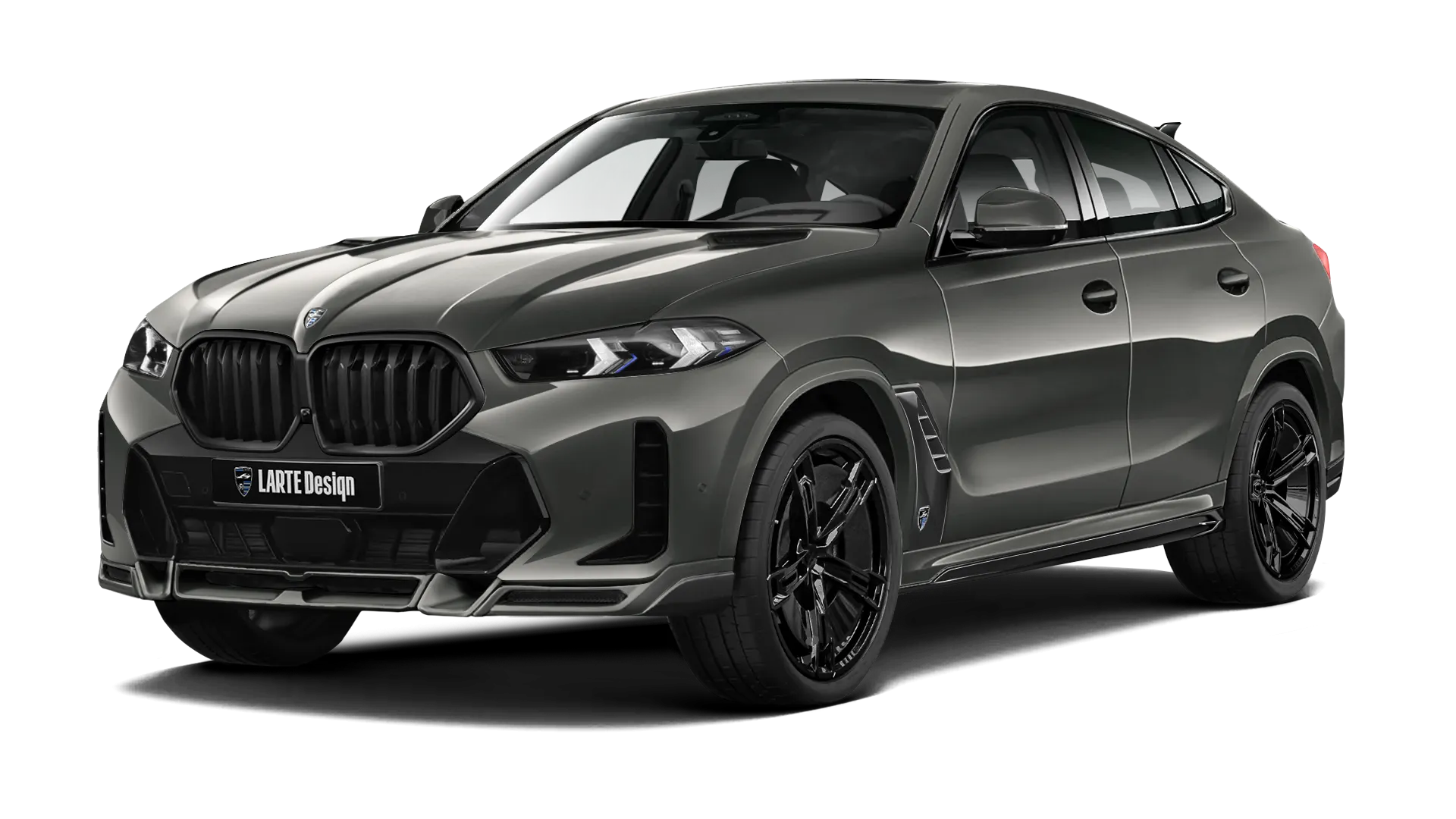 BMW X6 G06 LCI 2023 - 2026 в цвете Dravit Grey с кастомным обвесом