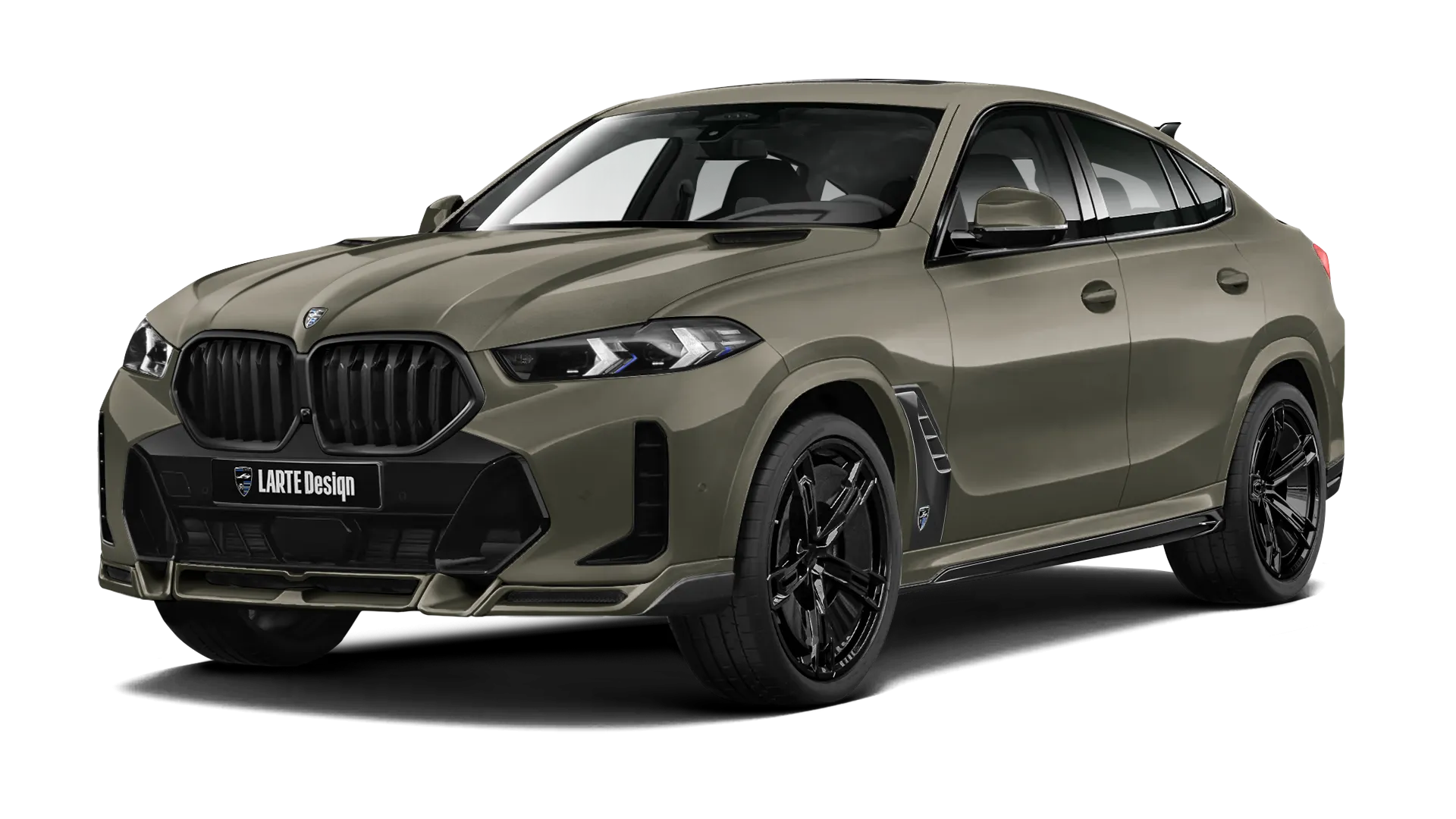 BMW X6 G06 LCI 2023 - 2026 в цвете Manhattan с кастомным обвесом