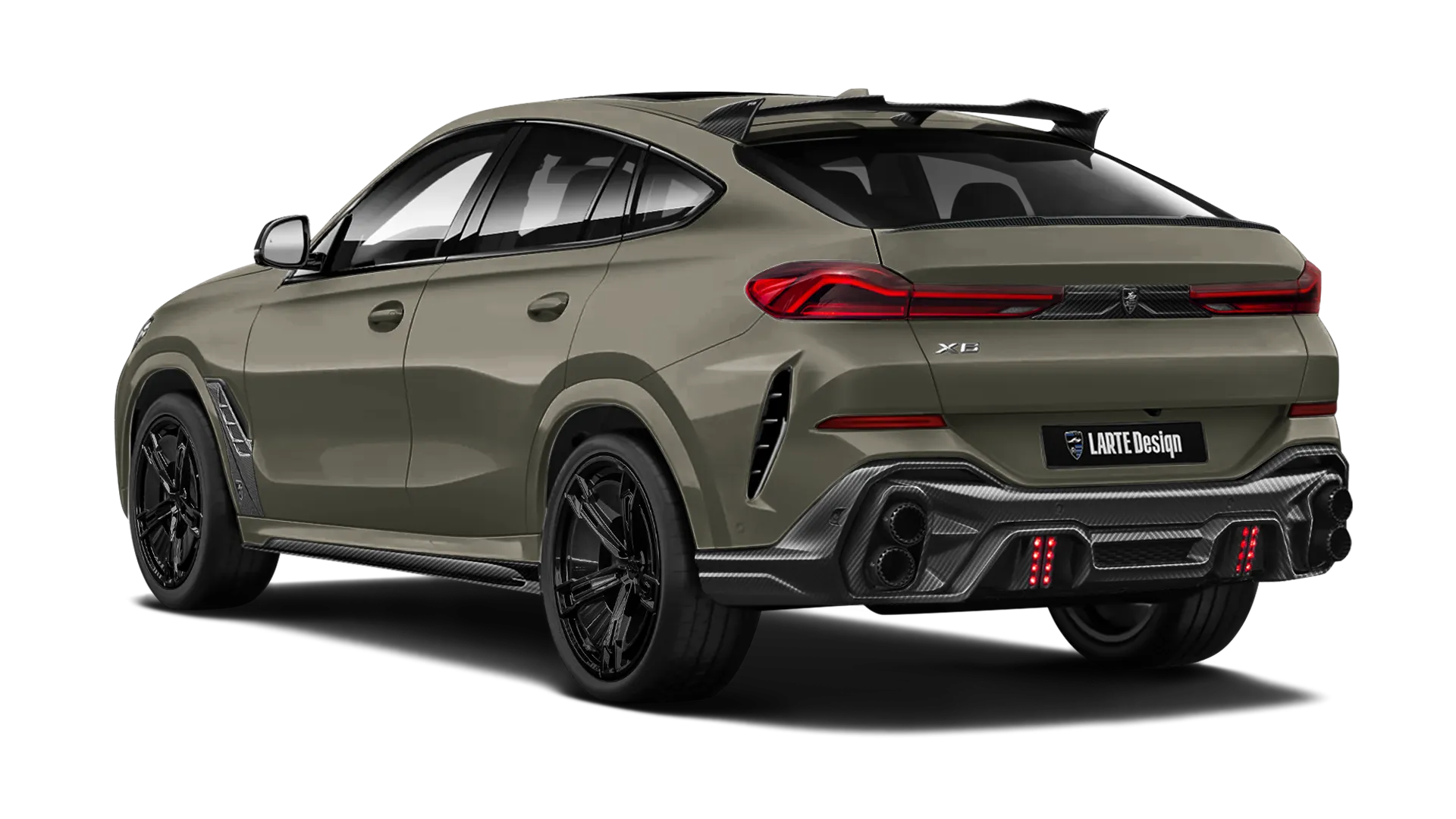 BMW X6 G06 LCI 2023 - 2026 в цвете Manhattan с карбоновым тюнингом
