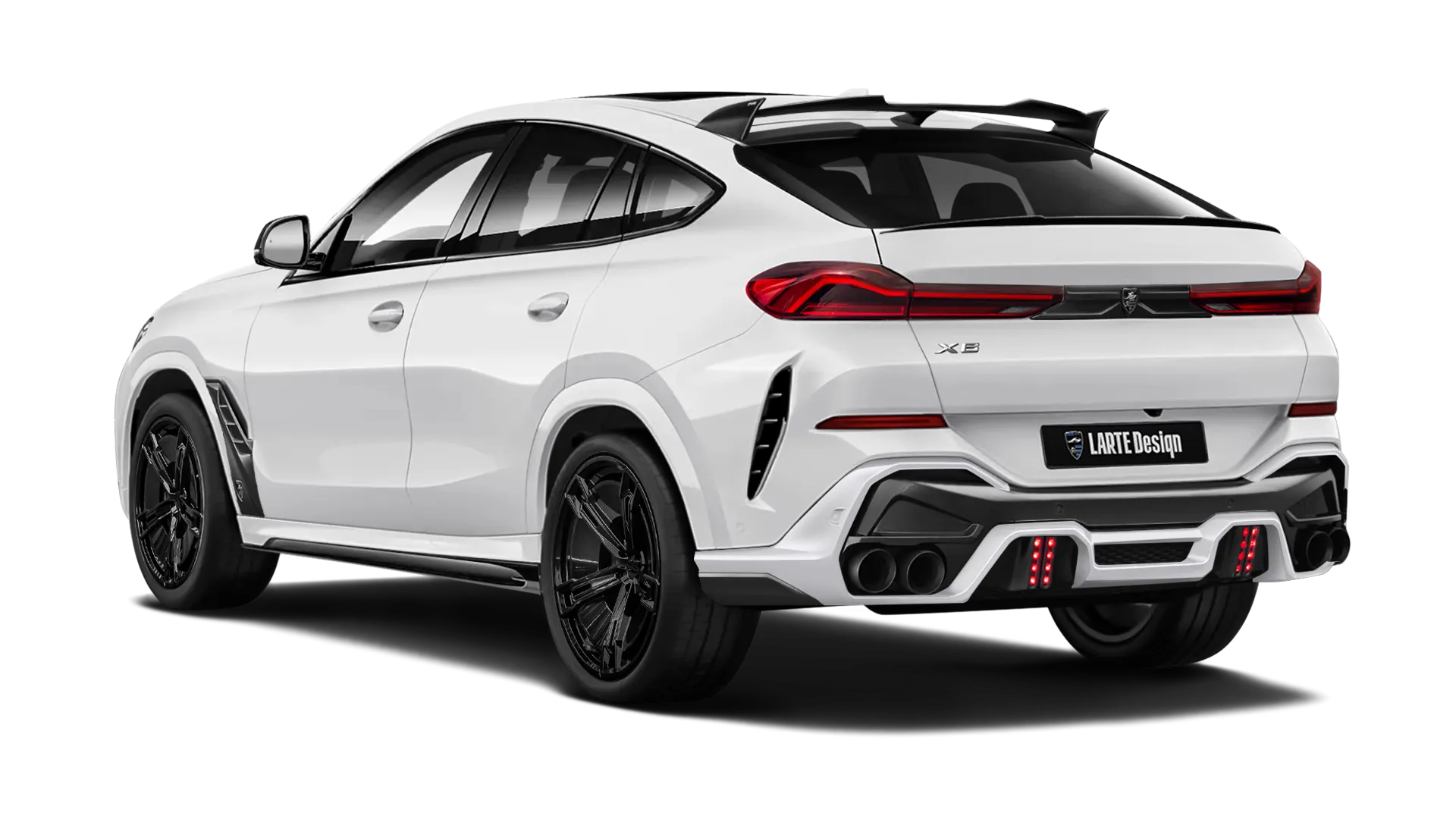 BMW X6 G06 LCI 2023 - 2026 в цвете Mineral White с кастомным тюнингом