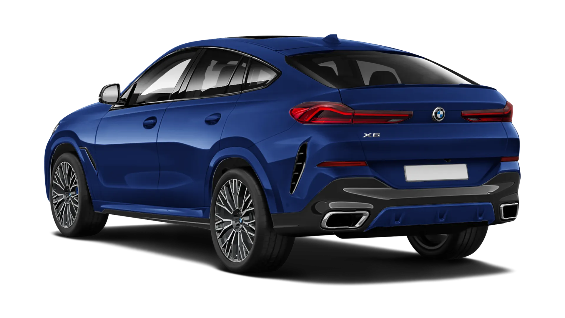 BMW X6 G06 LCI 2023 - 2026 стоковый, цвет Tanzanite Blue
