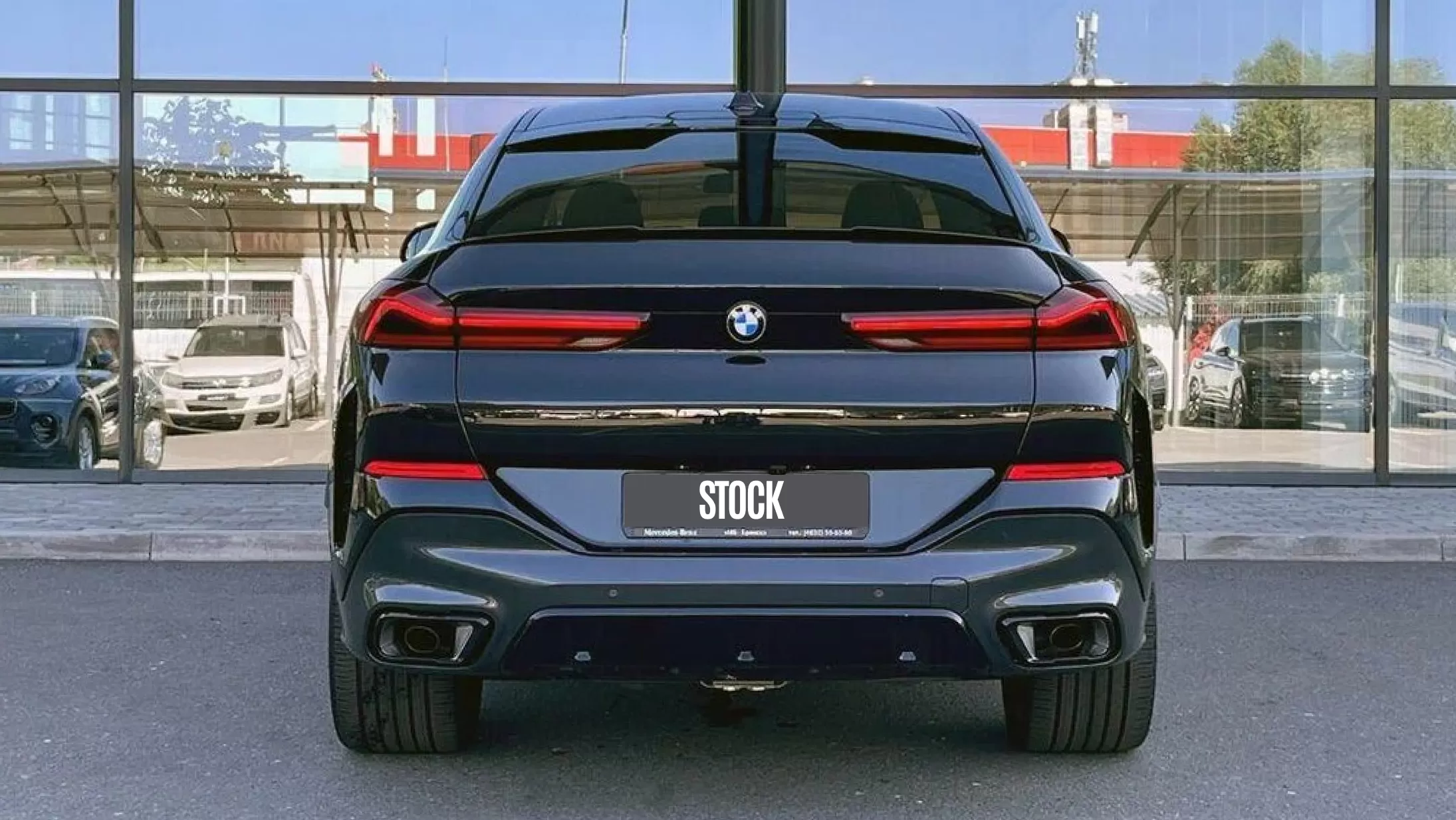 Задний профиль BMW X6 G06 LCI 2023 - 2026 с кастомным тюнингом