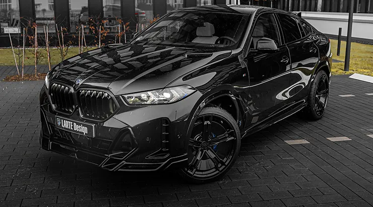 Перед под углом BMW X6 G06 LCI 2023 - 2026 с кастомным обвесом
