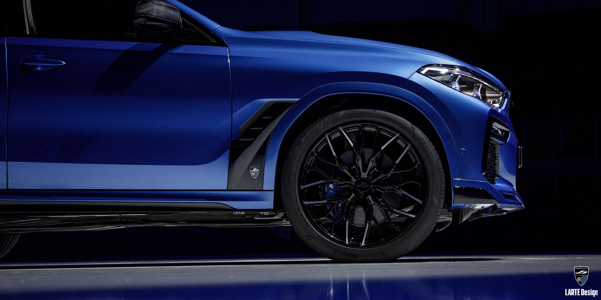Купить кованые диски серии carbon fiber для LARTE Performance BMW X6 M sport G06 Phytonic Blue Metallic