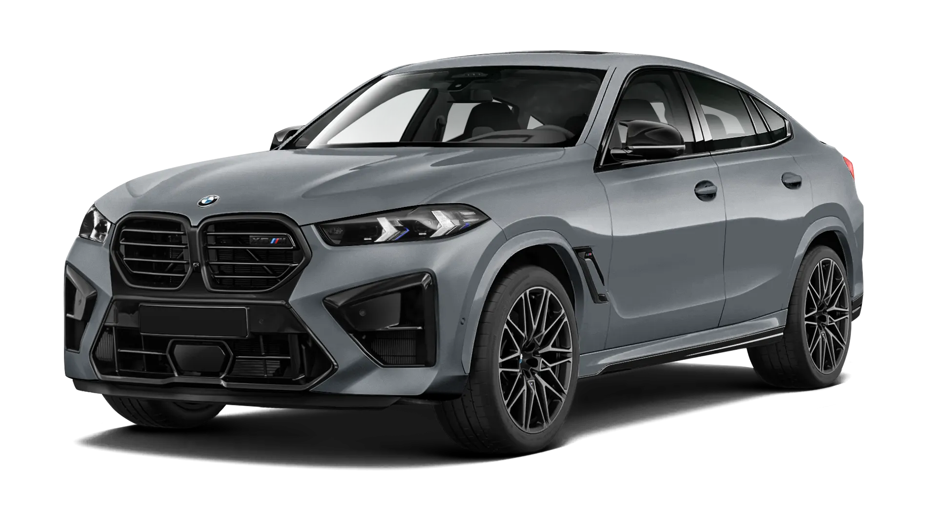BMW X6M F96 LCI 2023 - 2026 в цвете Brooklyn Grey с карбоновым обвесом