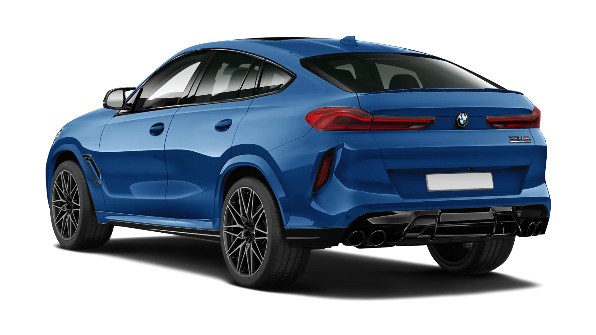 BMW X6M F96 LCI 2023 - 2026 стоковый, цвет Marina Bay Blue