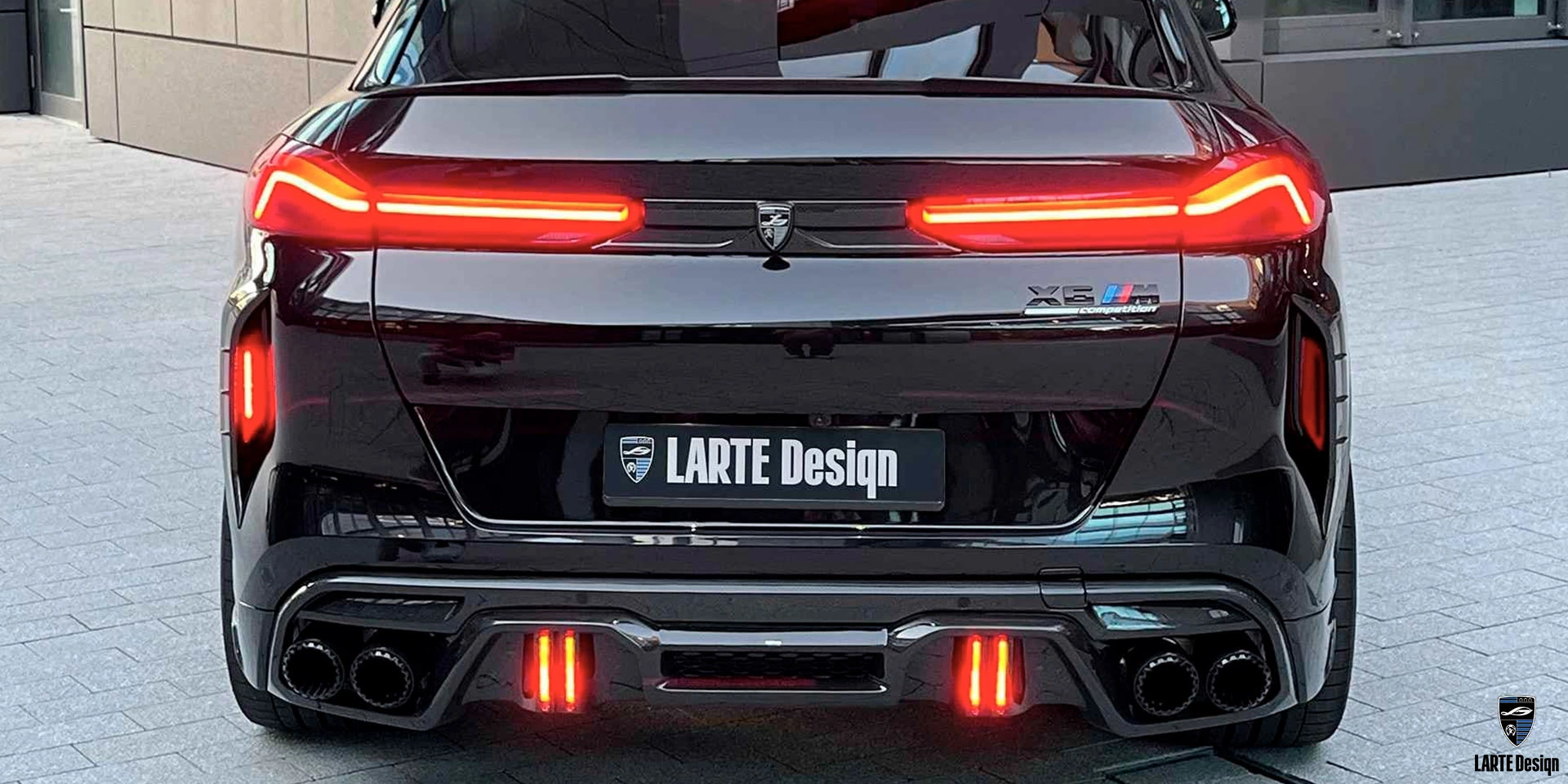 Закажите дополнительный диффузор из углеродного волокна для LARTE Performance BMW X6 M Competition F96 Сarbon Black Metallic