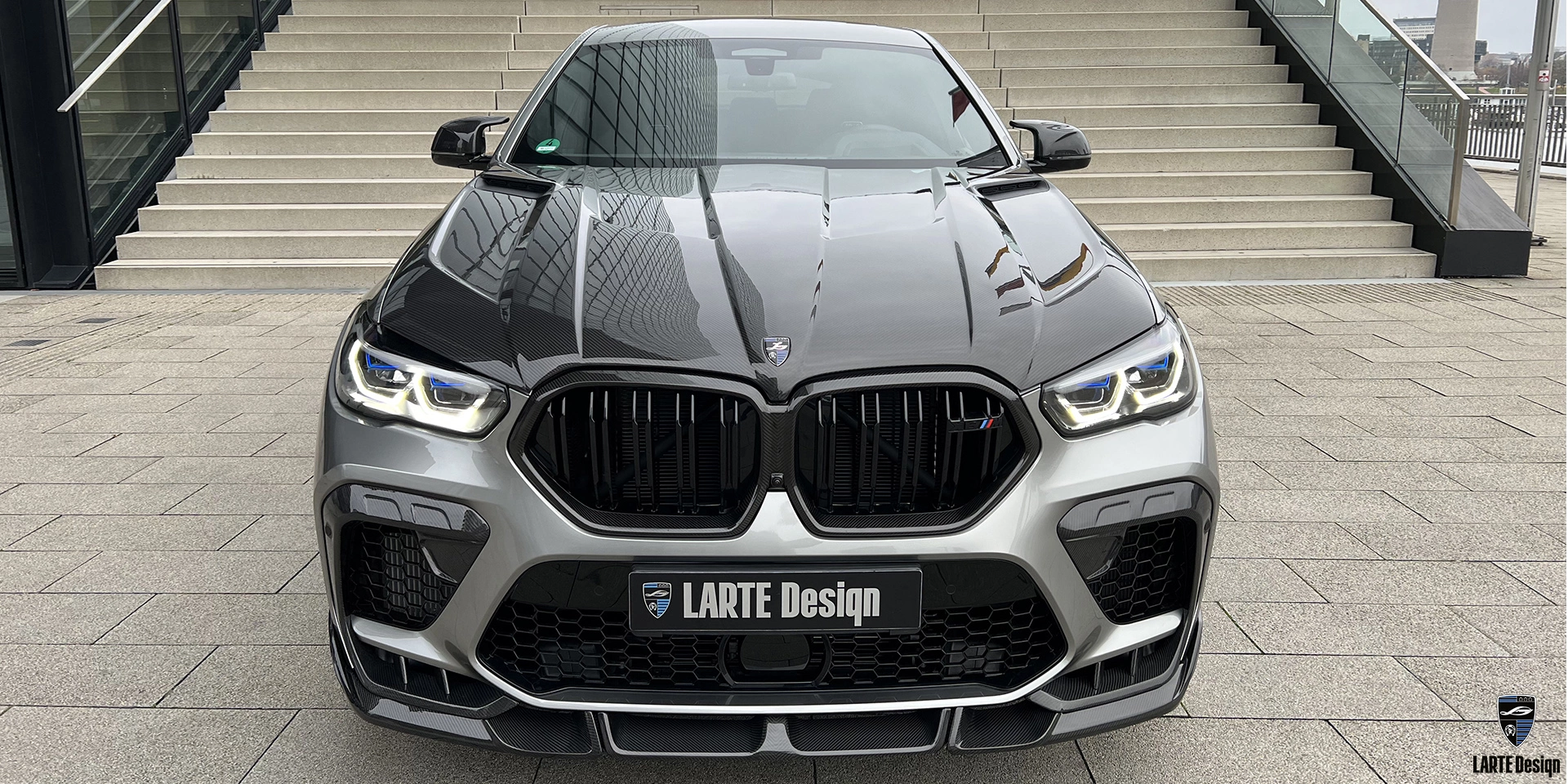 Купить Изготовленный на заказ капот из углеродного волокна для BMW X6 M Competition F96 2022