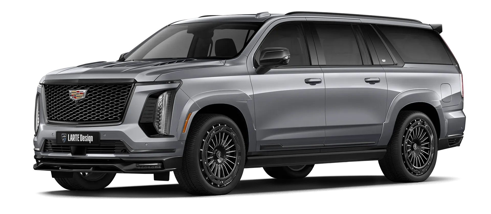 Cadillac Escalade 600 в цвете Argent Silver Metallic с карбоновым обвесом