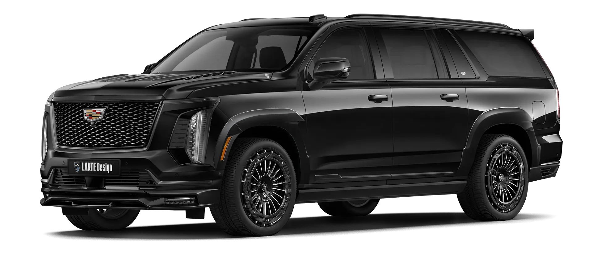 Cadillac Escalade 600 в цвете Black Raven с кастомным обвесом