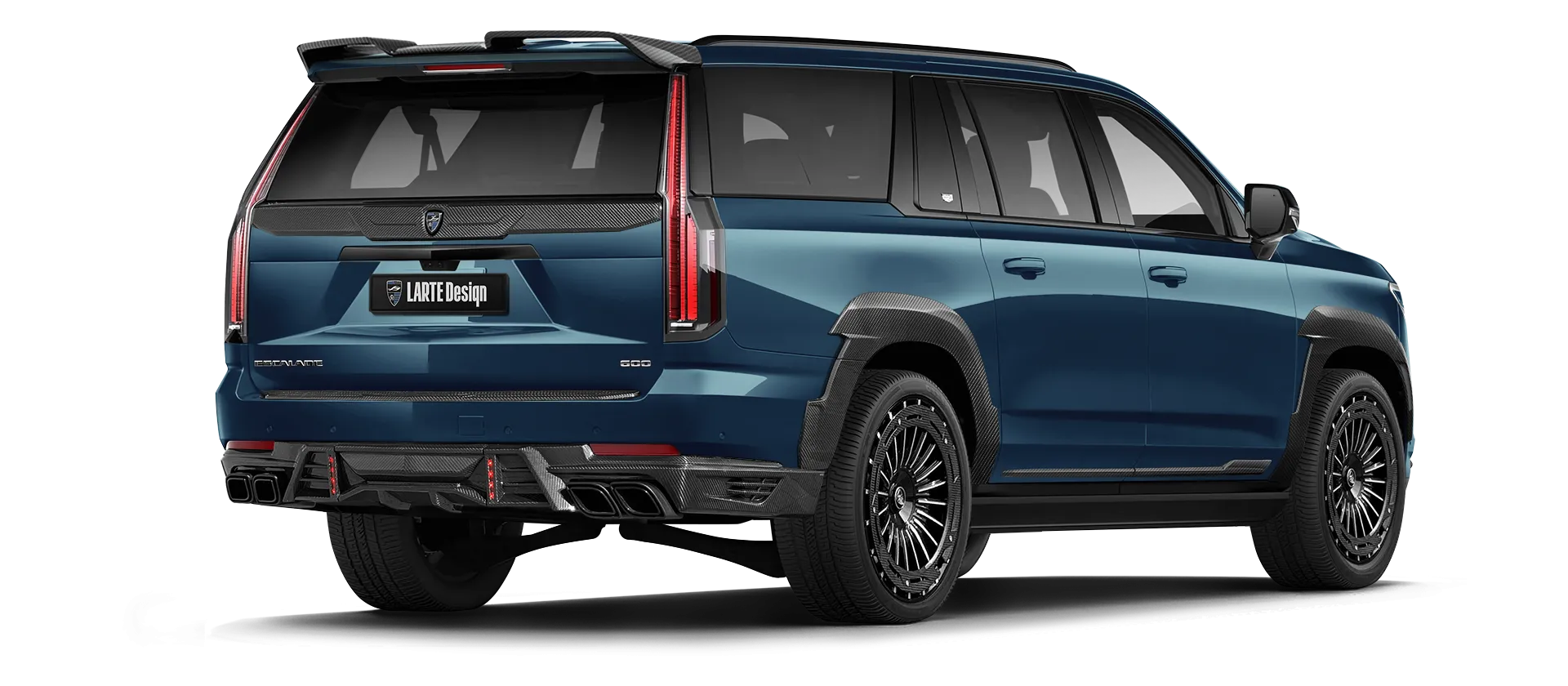 Cadillac Escalade 600 в цвете Deep Sea Metallic с карбоновым тюнингом