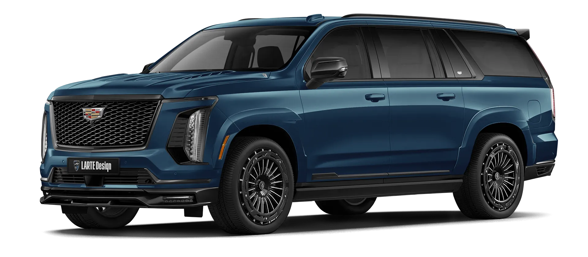 Cadillac Escalade 600 в цвете Deep Sea Metallic с кастомным обвесом
