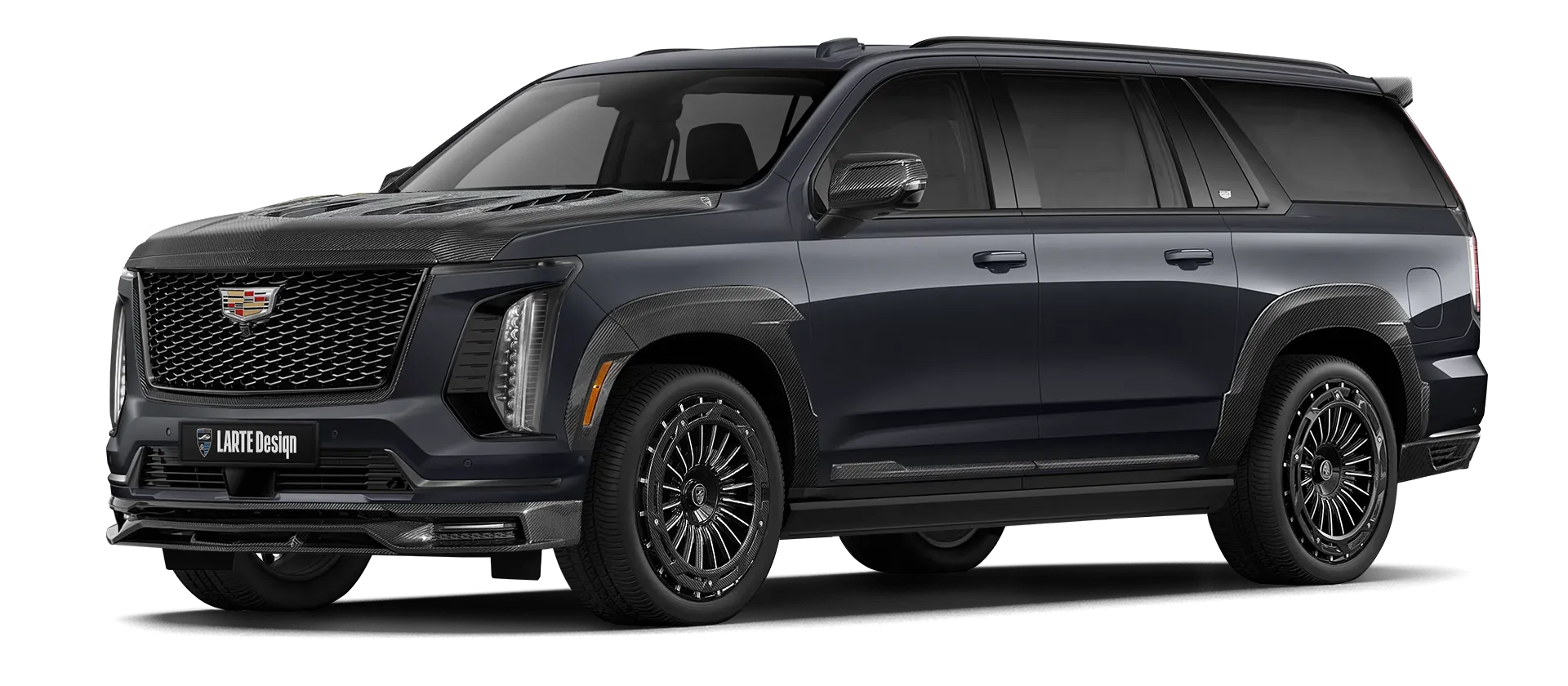 Cadillac Escalade 600 в цвете Galactic Grey Metallic с карбоновым обвесом