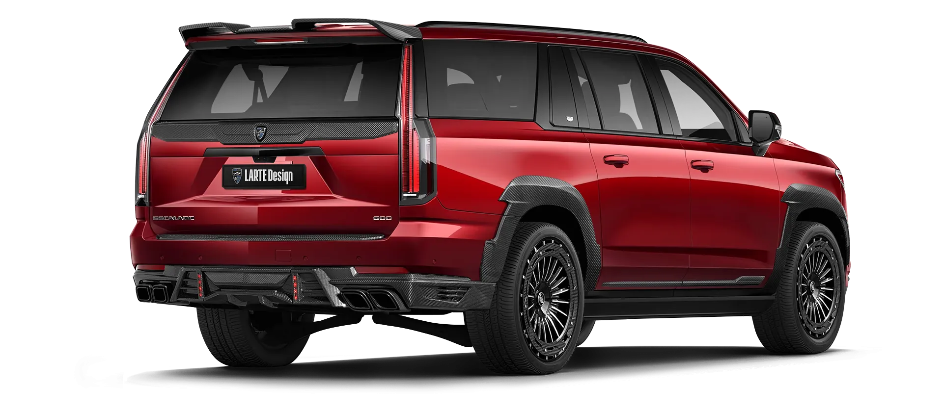 Cadillac Escalade 600 в цвете Radiant Red Tintcoat с карбоновым тюнингом
