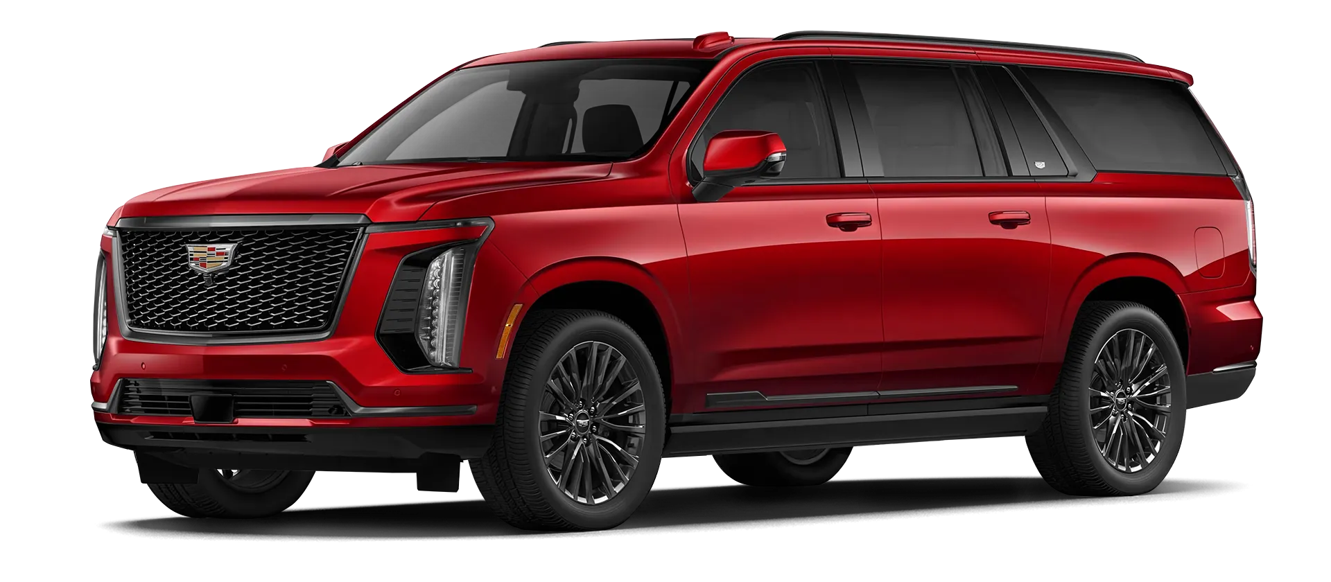 Cadillac Escalade 600 в стоке, цвет Radiant Red Tintcoat