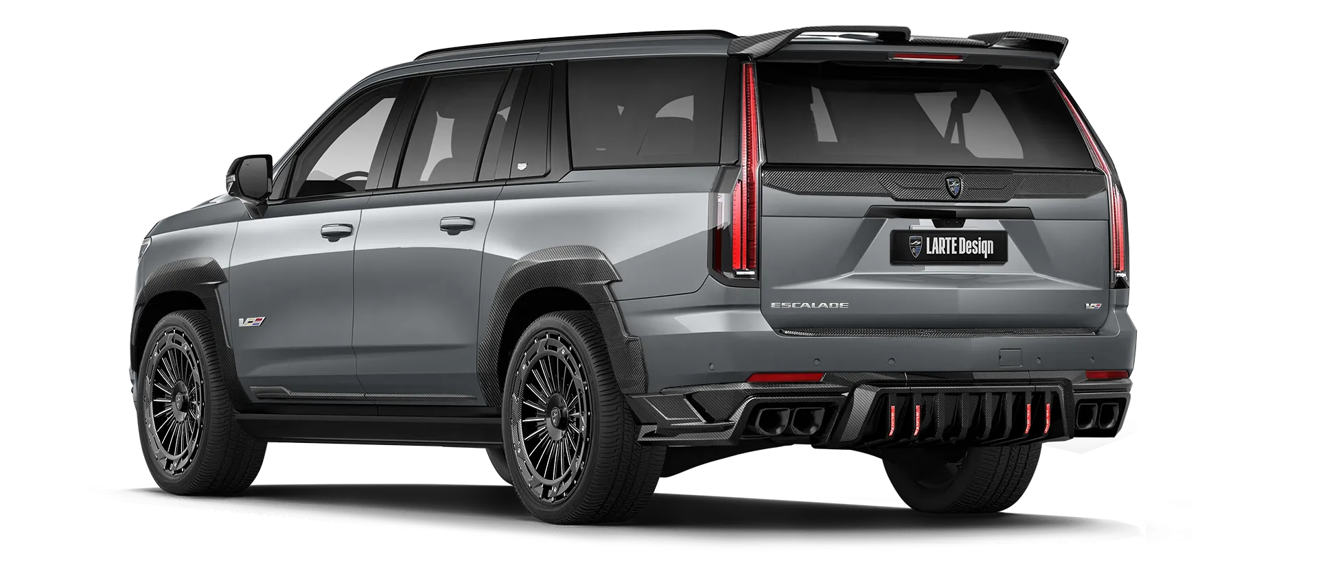 CADILLAC ESCALADE V V-ESV 2024-2026 в цвете Argent Silver с карбоновым тюнингом