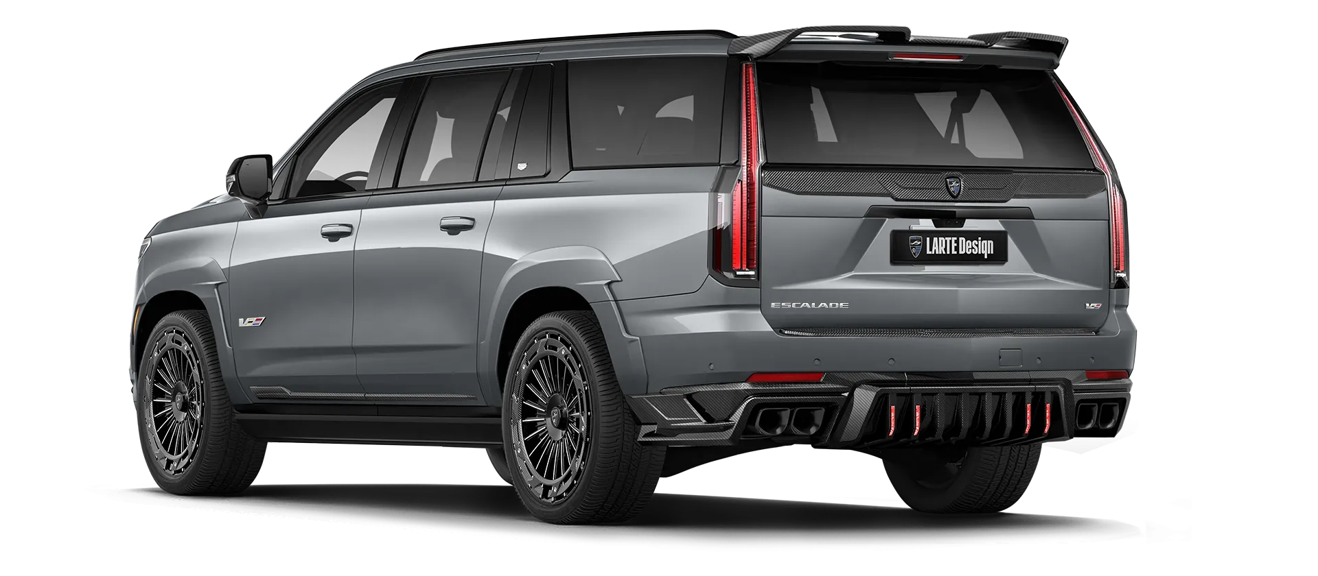 CADILLAC ESCALADE V V-ESV 2024-2026 в цвете Argent Silver с кастомным тюнингом