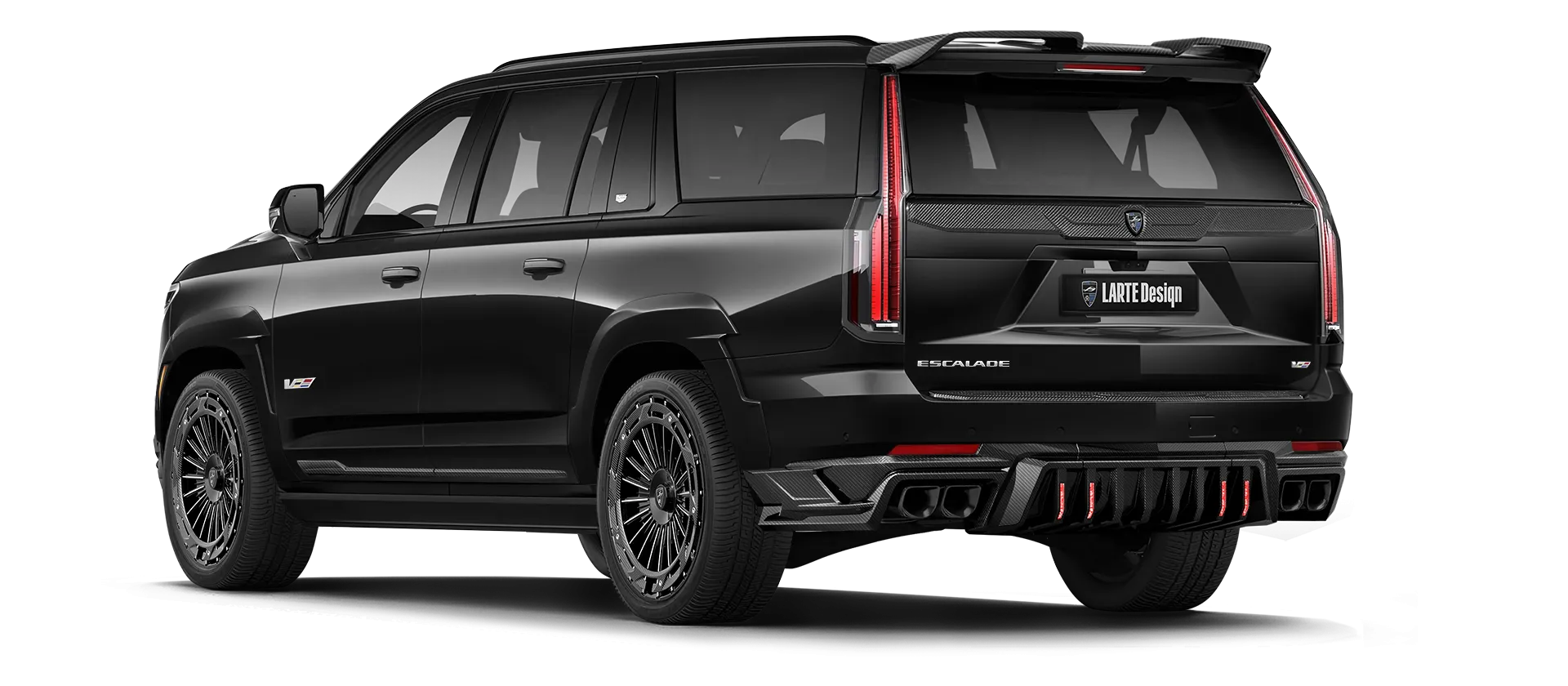 CADILLAC ESCALADE V V-ESV 2024-2026 в цвете Black Raven с кастомным тюнингом