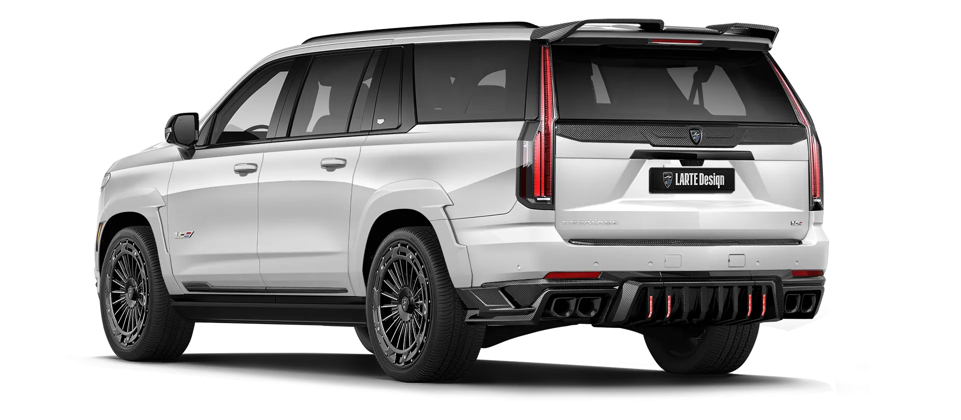 CADILLAC ESCALADE V V-ESV 2024-2026 в цвете Crystal White Tricoat с кастомным тюнингом