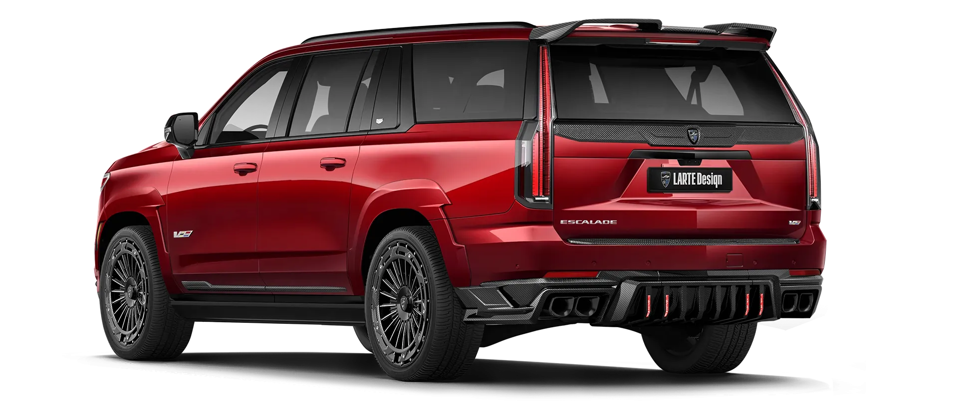 CADILLAC ESCALADE V V-ESV 2024-2026 в цвете Radiant Red Tintcoat с кастомным тюнингом