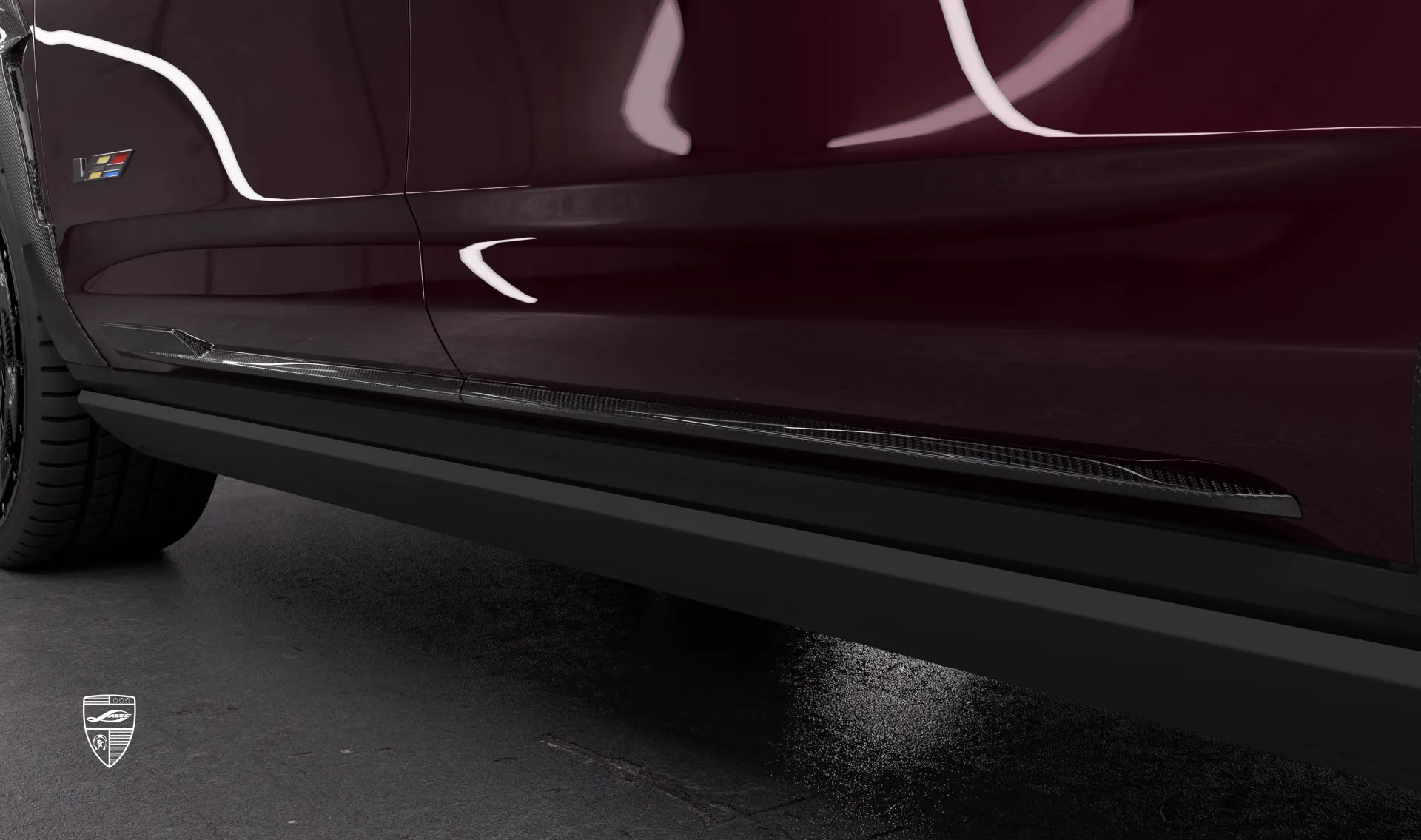 Молдинги дверей в тюнинг-комплекте для Cadillac Escalade V-ESV Facelift от LARTE Design