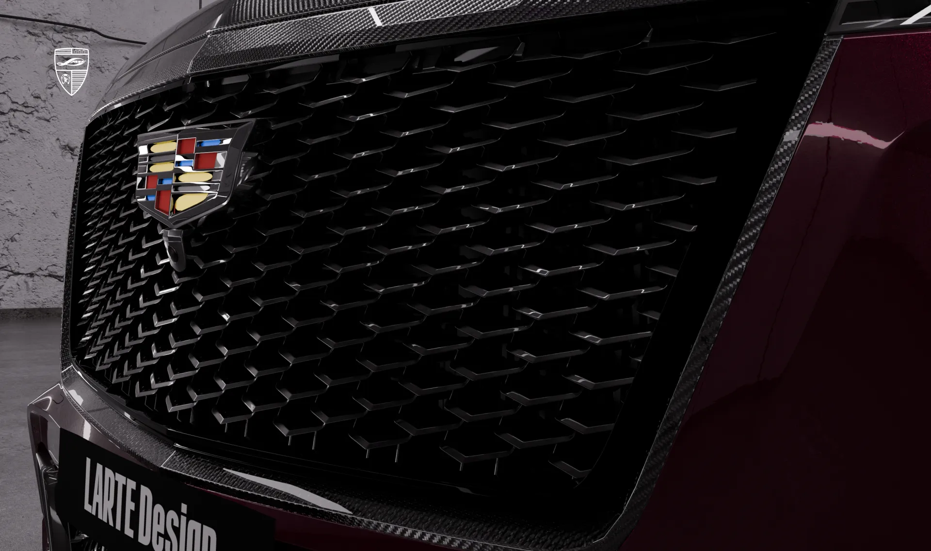 Окантовка решетки для авто класса люкс Cadillac Escalade V-ESV Facelift от LARTE Design