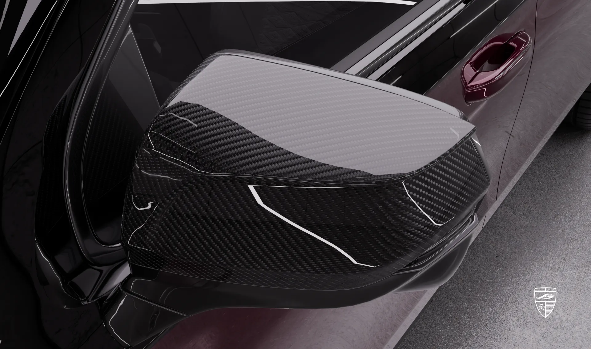 Накладки на зеркала для семейного авто Cadillac Escalade V-ESV Facelift от LARTE Design