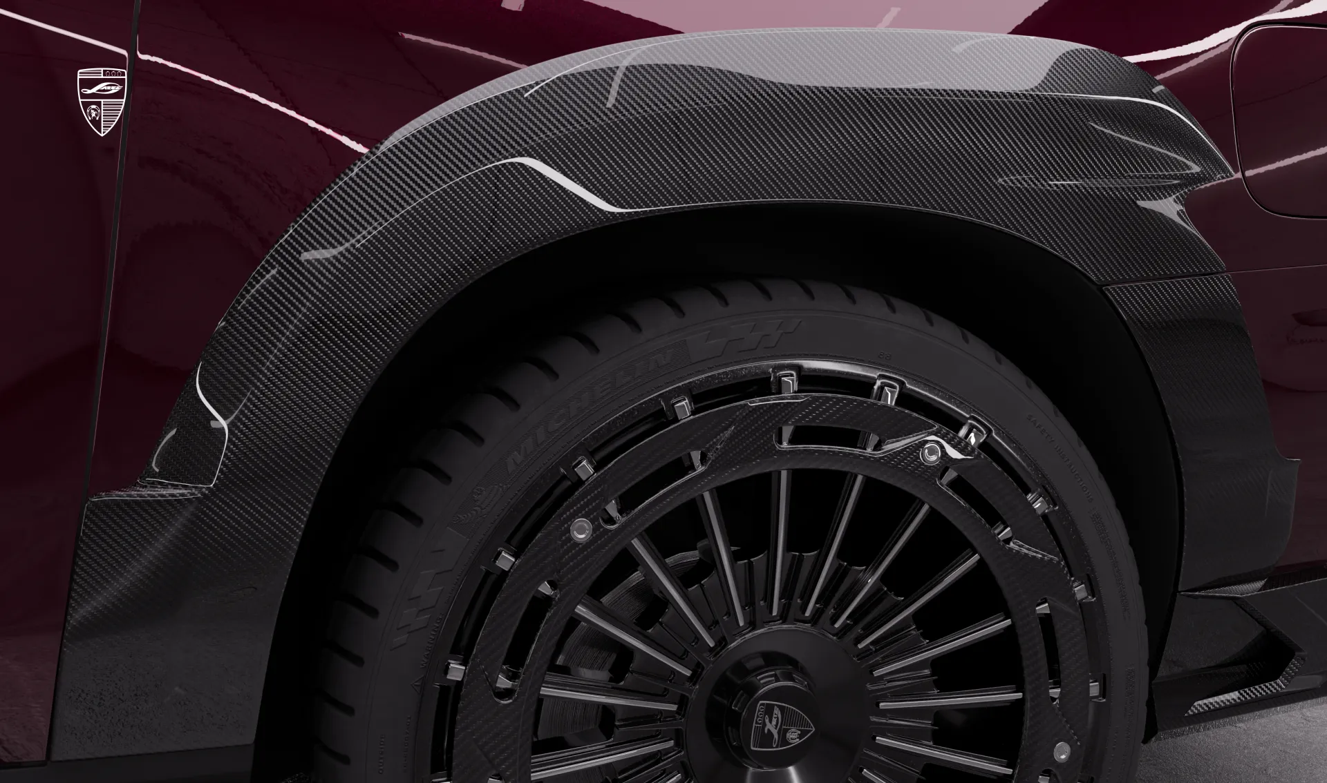 Расширители задних арок в обвесе для Cadillac Escalade V-ESV Facelift от LARTE Design