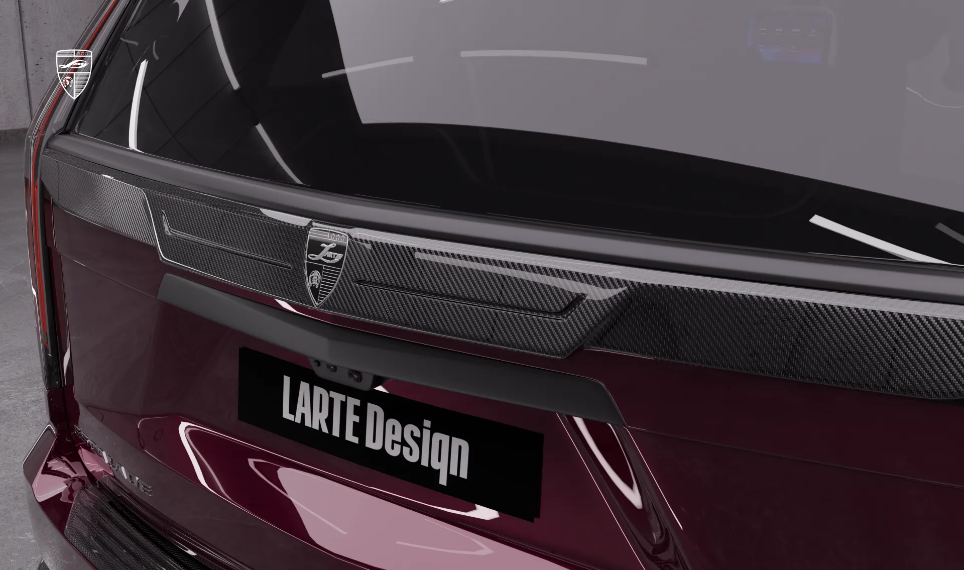 Накладка на дверь багажника для семейного авто Cadillac Escalade V-ESV Facelift от LARTE Design