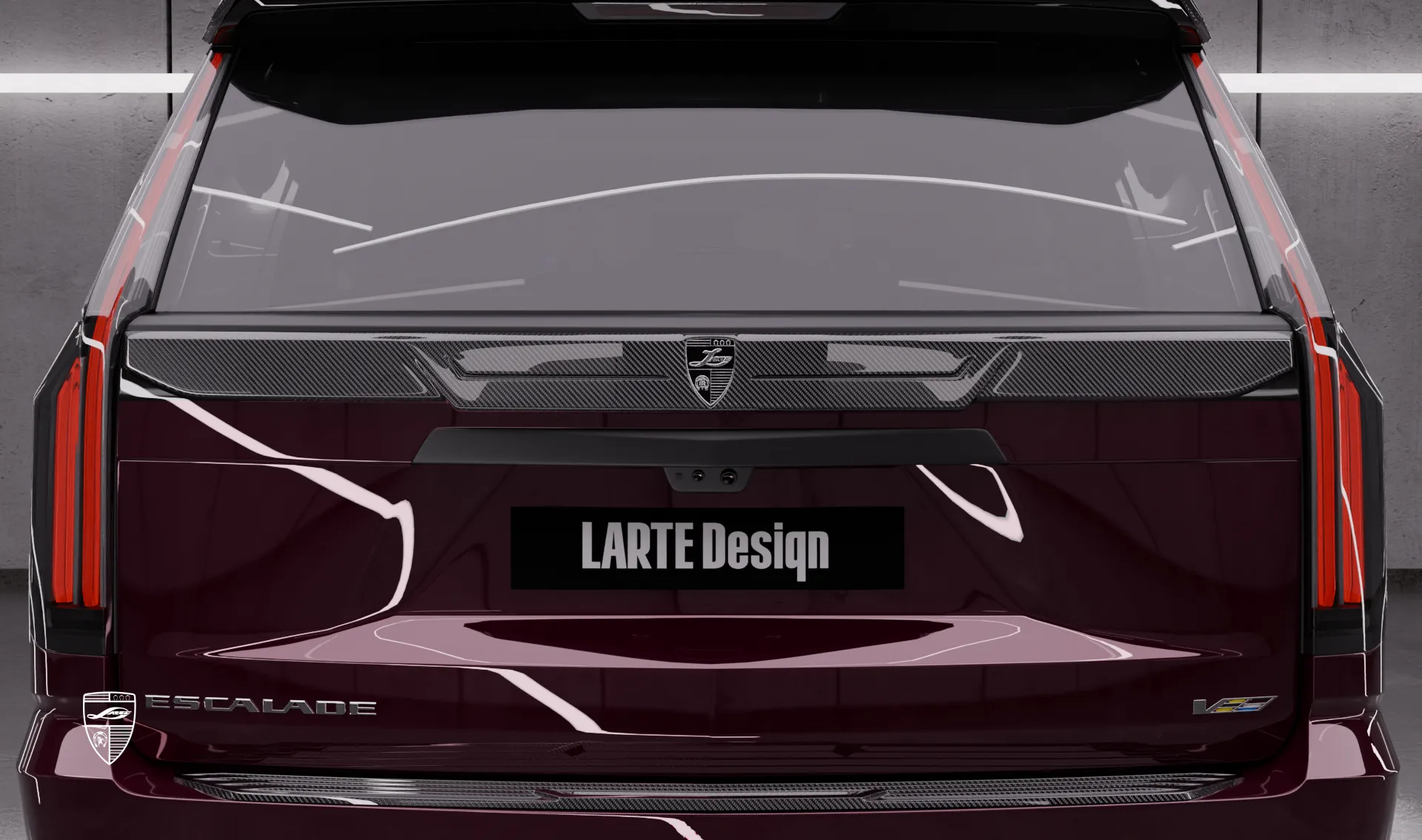 Накладка на дверь багажника для SUV Cadillac Escalade V-ESV Facelift от LARTE Design