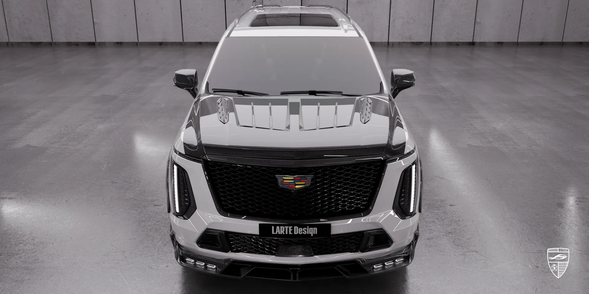 Белый Cadillac Escalade‑V ESV Facelift с карбоновым обвесом: роскошный SUV