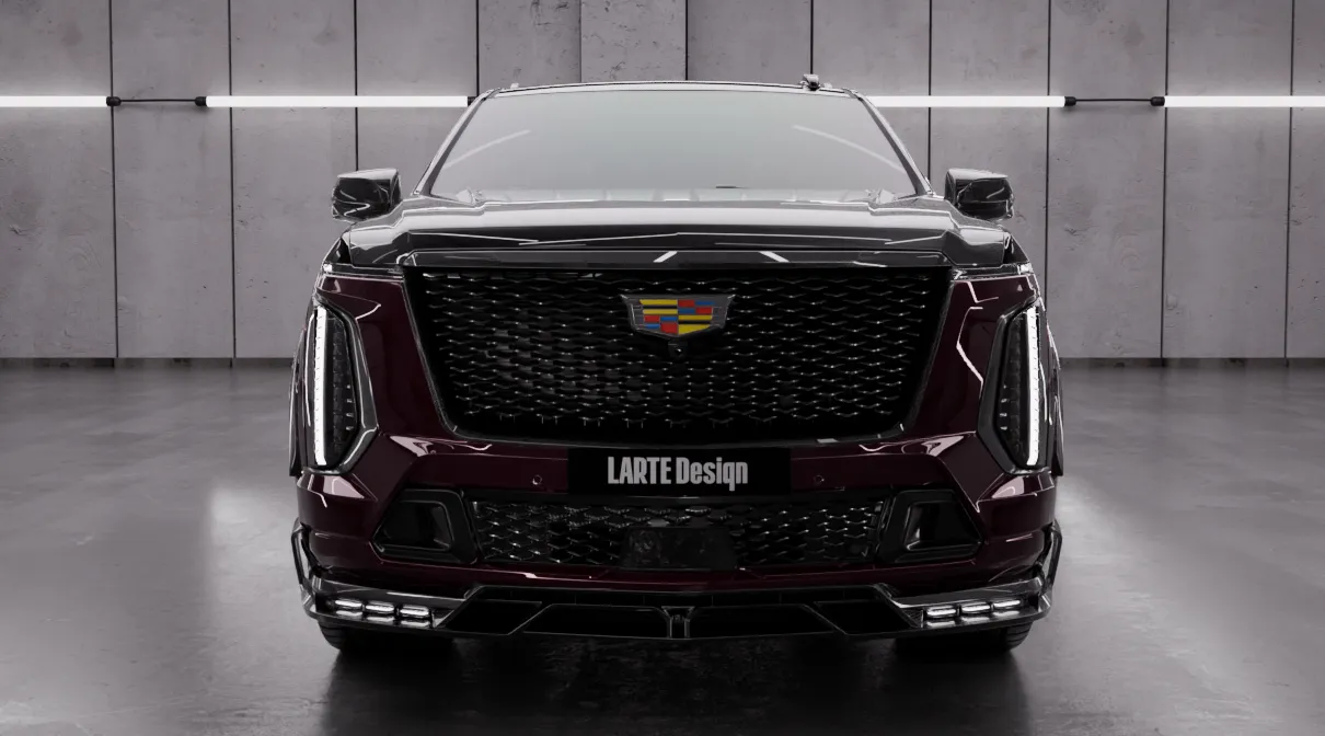 Перед  Cadillac Escalade V-ESV Facelift с кастомным обвесом