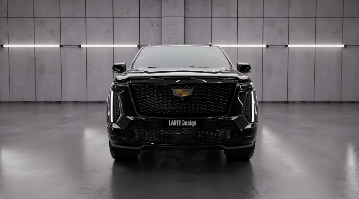 Перед  Cadillac Escalade V-ESV Facelift с кастомным обвесом