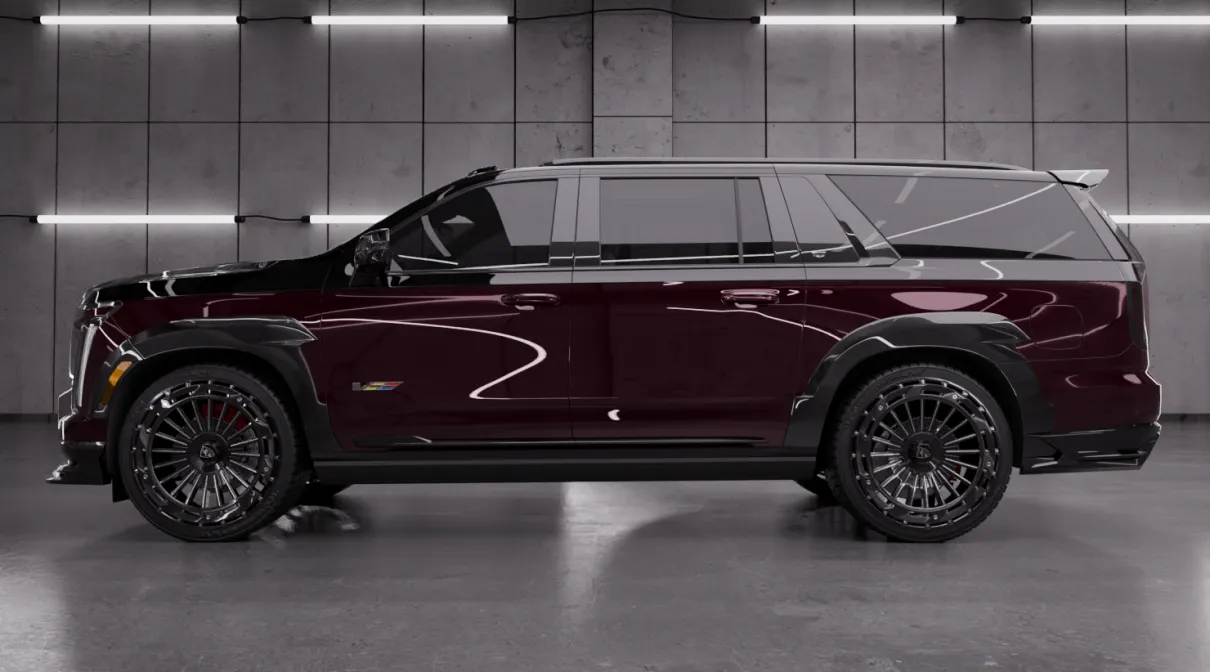 Бок Cadillac Escalade V-ESV Facelift с кастомным обвесом