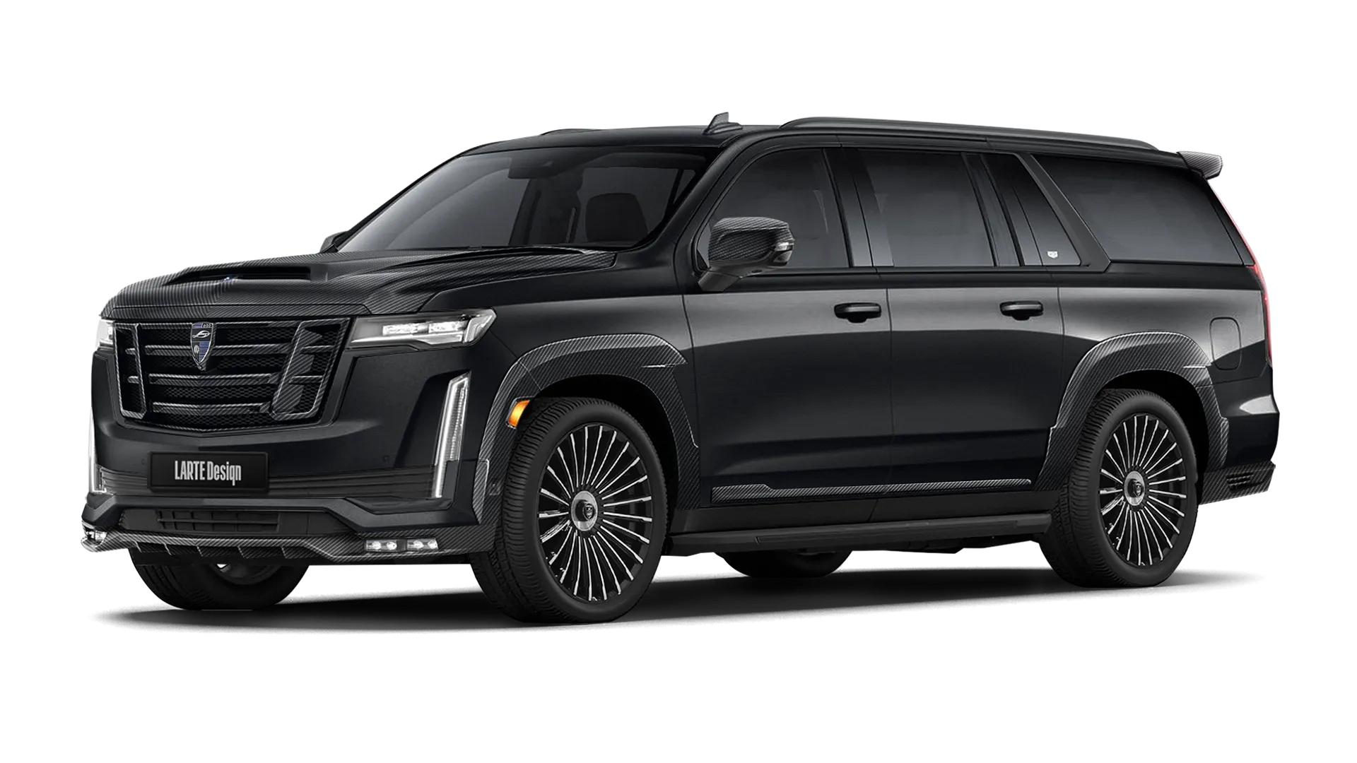 CADILLAC ESCALADE GMT 1XX 2020 - 2024 в цвете Black Raven с карбоновым обвесом