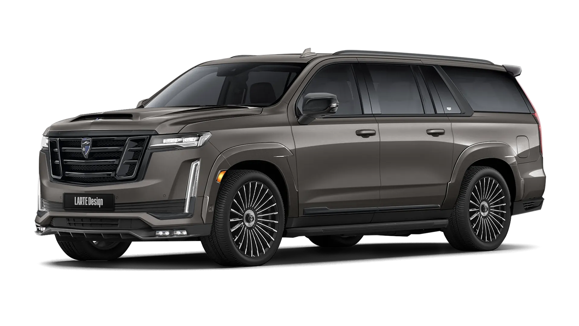 CADILLAC ESCALADE GMT 1XX 2020 - 2024 в цвете Dark Mocha Metallic с кастомным обвесом