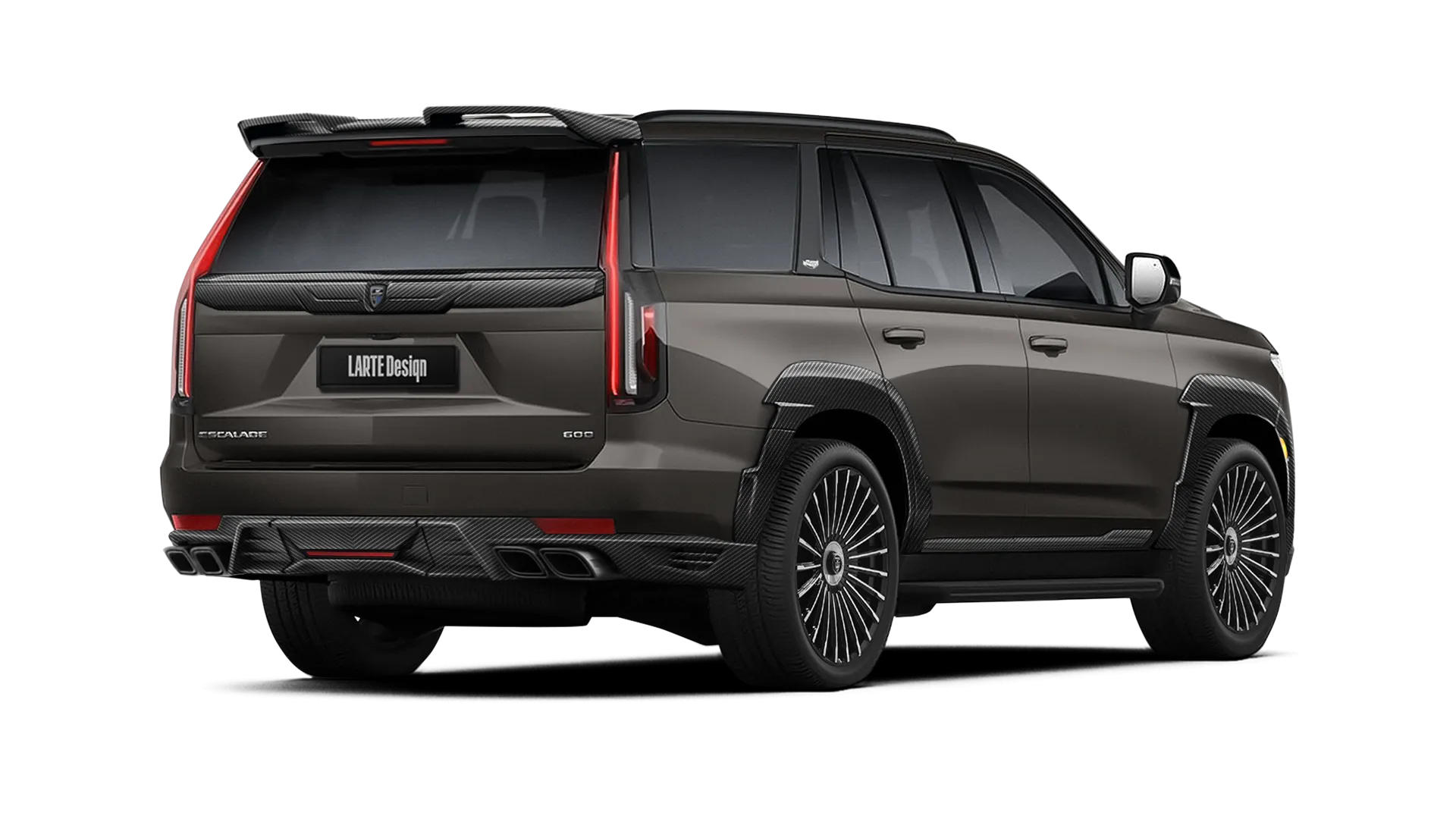 CADILLAC ESCALADE GMT 1XX 2020 - 2024 в цвете Dark Mocha Metallic с карбоновым тюнингом