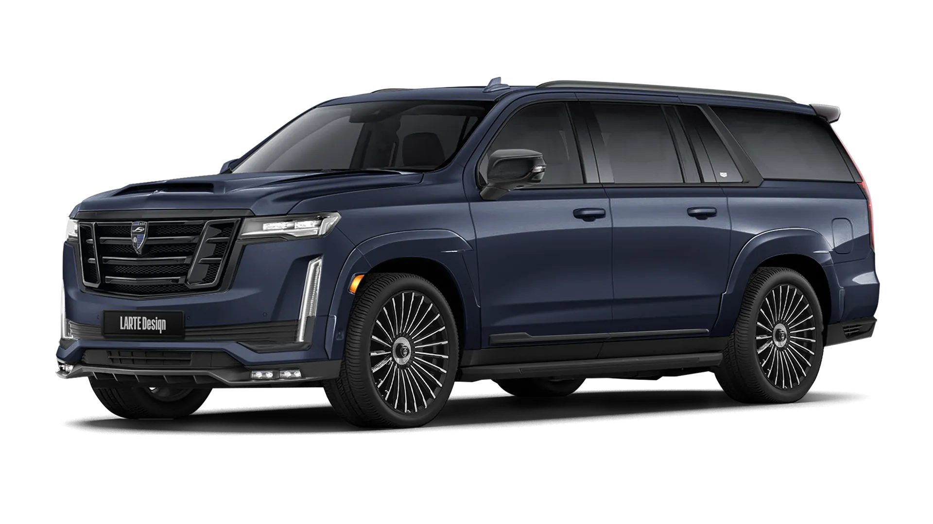CADILLAC ESCALADE GMT 1XX 2020 - 2024 в цвете Dark Moon Blue с кастомным обвесом