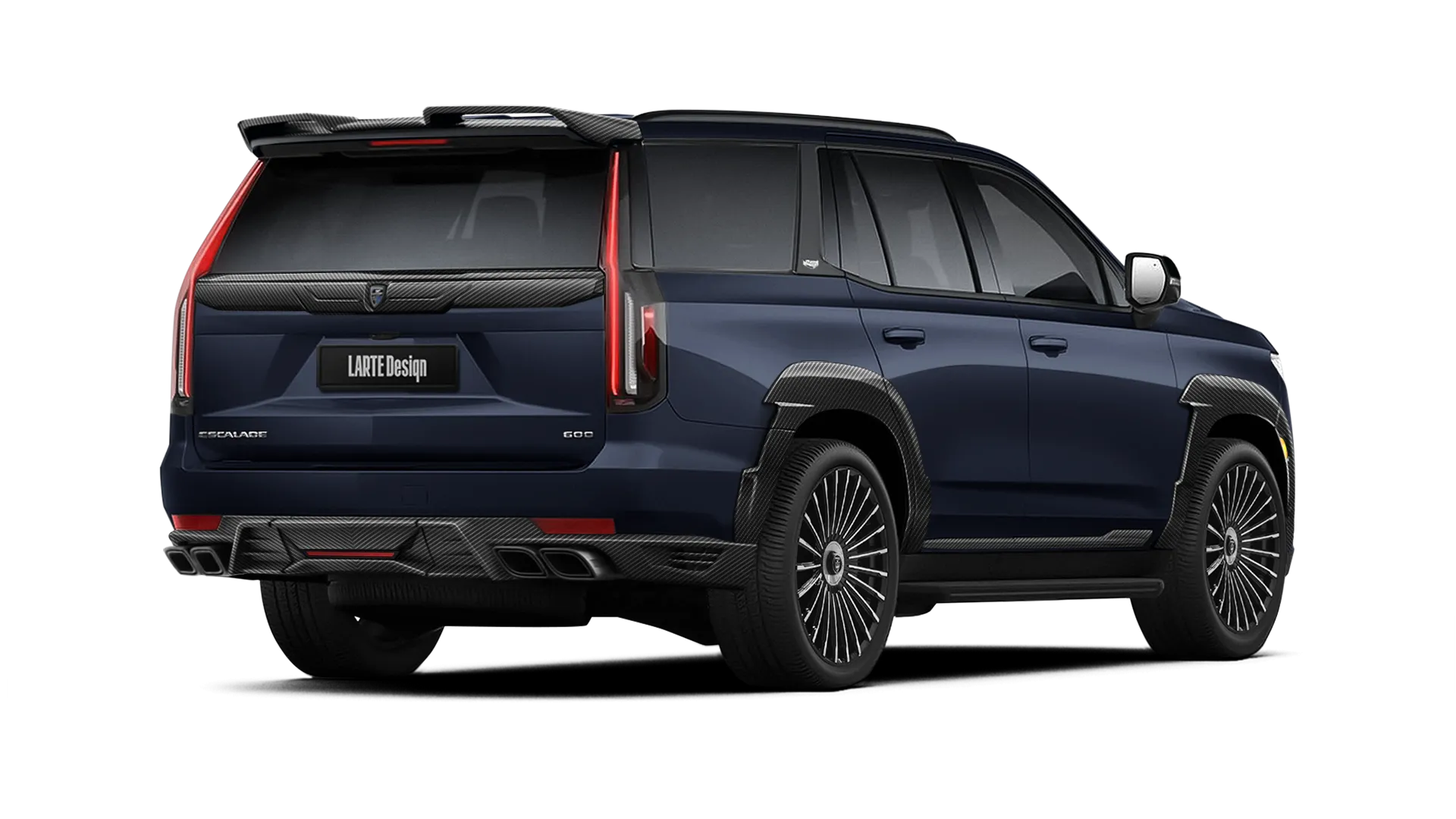 CADILLAC ESCALADE GMT 1XX 2020 - 2024 в цвете Dark Moon Blue с карбоновым тюнингом