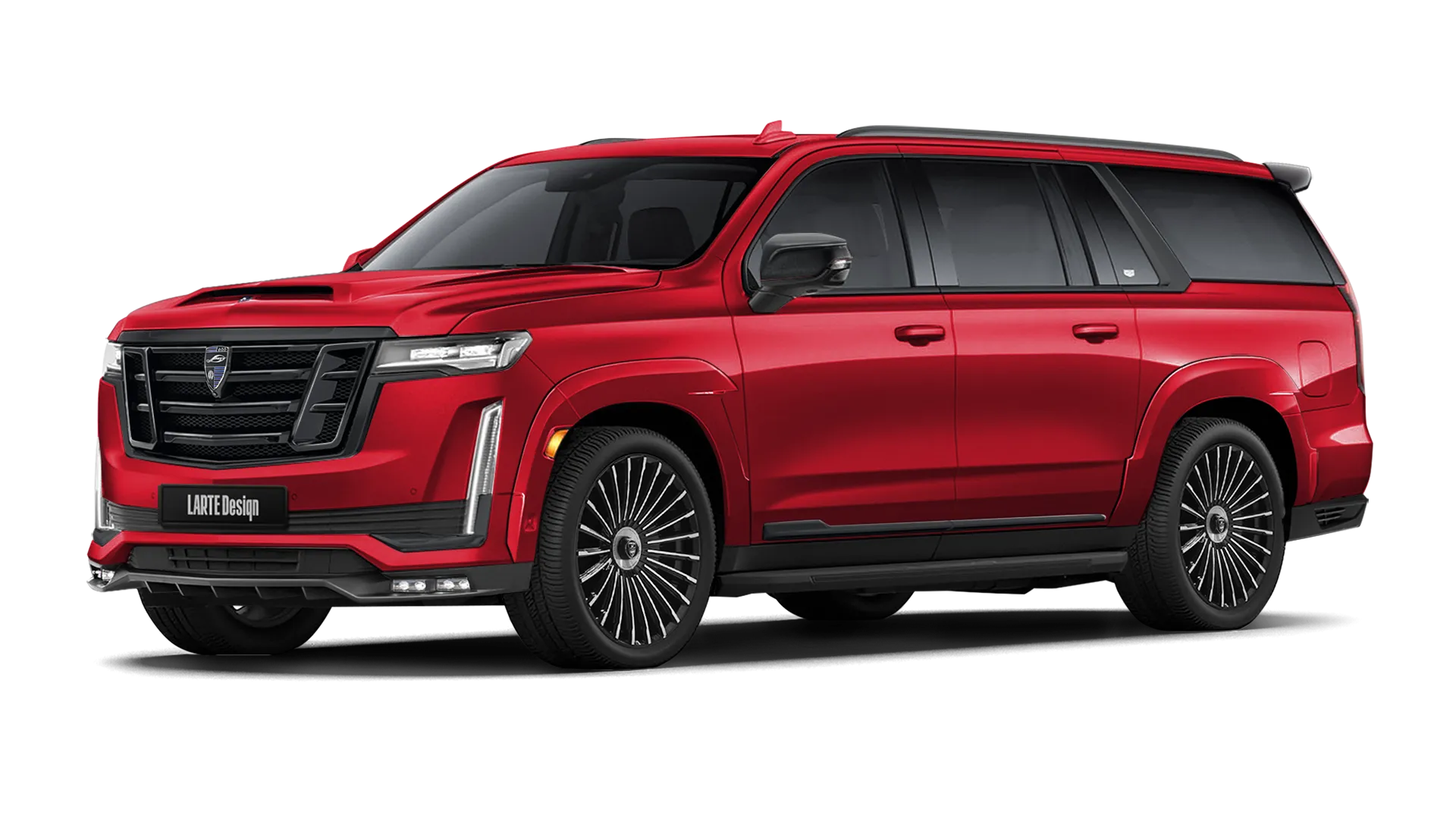 CADILLAC ESCALADE GMT 1XX 2020 - 2024 в цвете Infrared Tintcoat с кастомным обвесом
