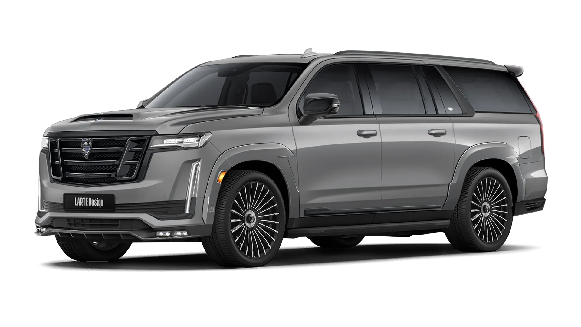 CADILLAC ESCALADE GMT 1XX 2020 - 2024 в цвете Satin Steel Metallic с кастомным обвесом