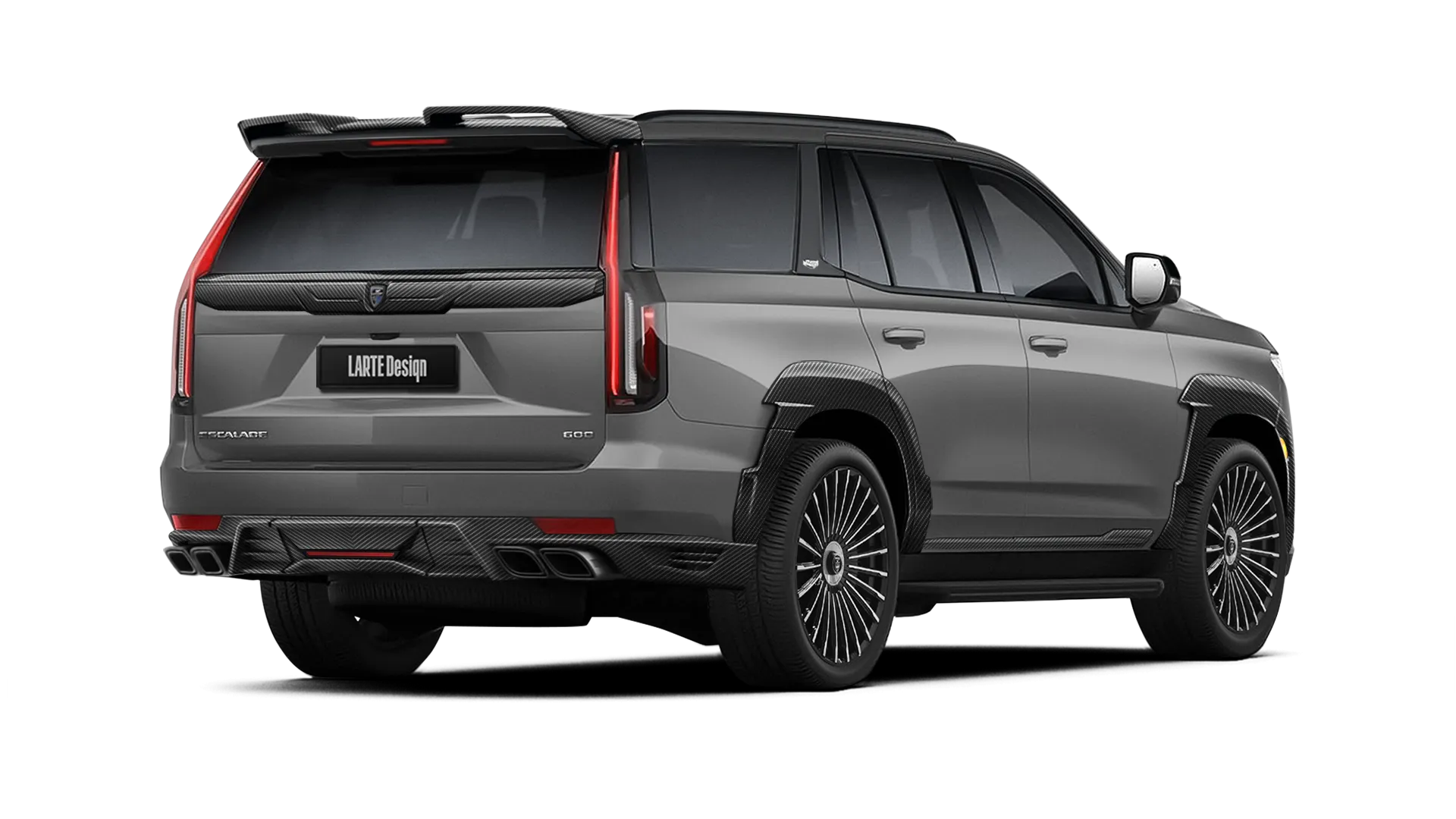 CADILLAC ESCALADE GMT 1XX 2020 - 2024 в цвете Satin Steel Metallic с карбоновым тюнингом