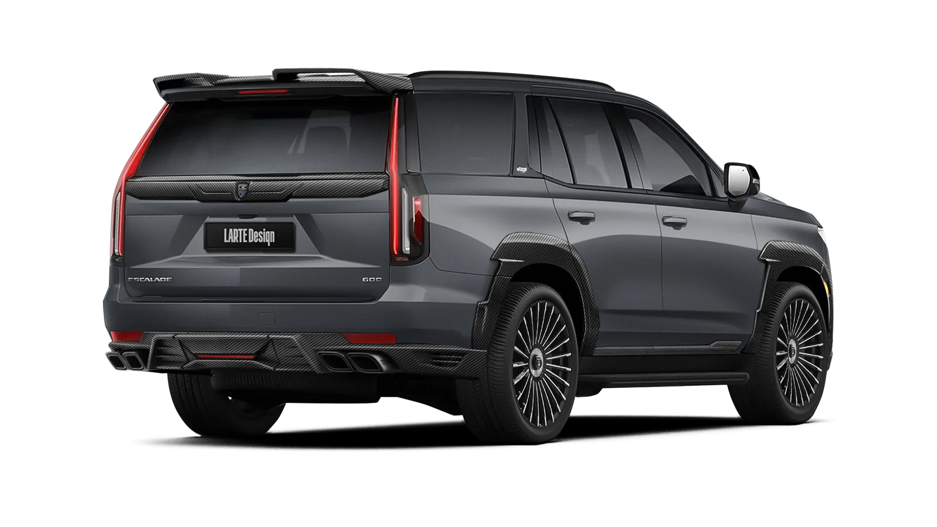 CADILLAC ESCALADE GMT 1XX 2020 - 2024 в цвете Shadow Metallic с карбоновым тюнингом
